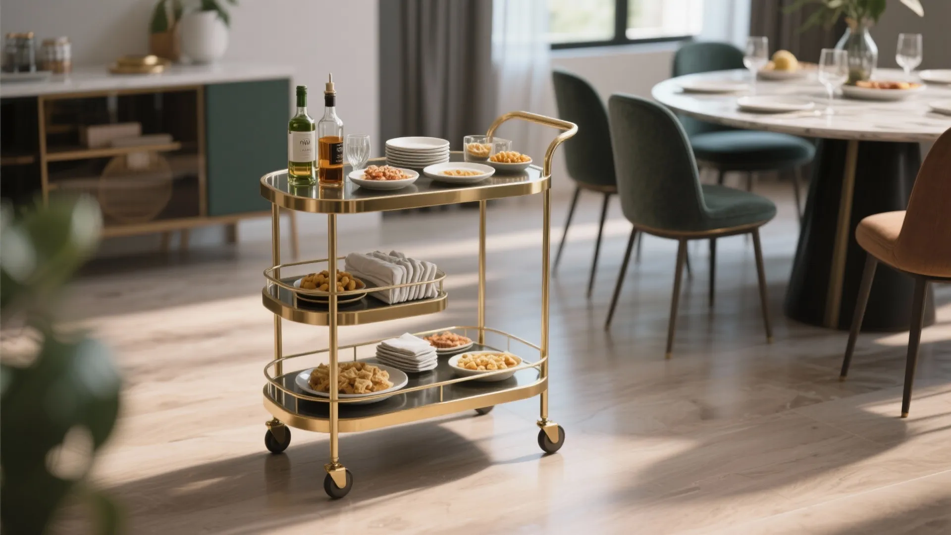 6. Multi-Use Bar Cart