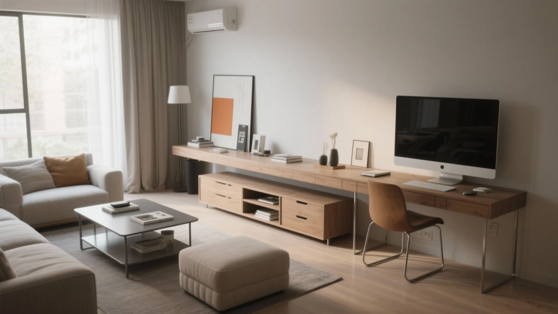 4. Multipurpose furniture and clear circulation