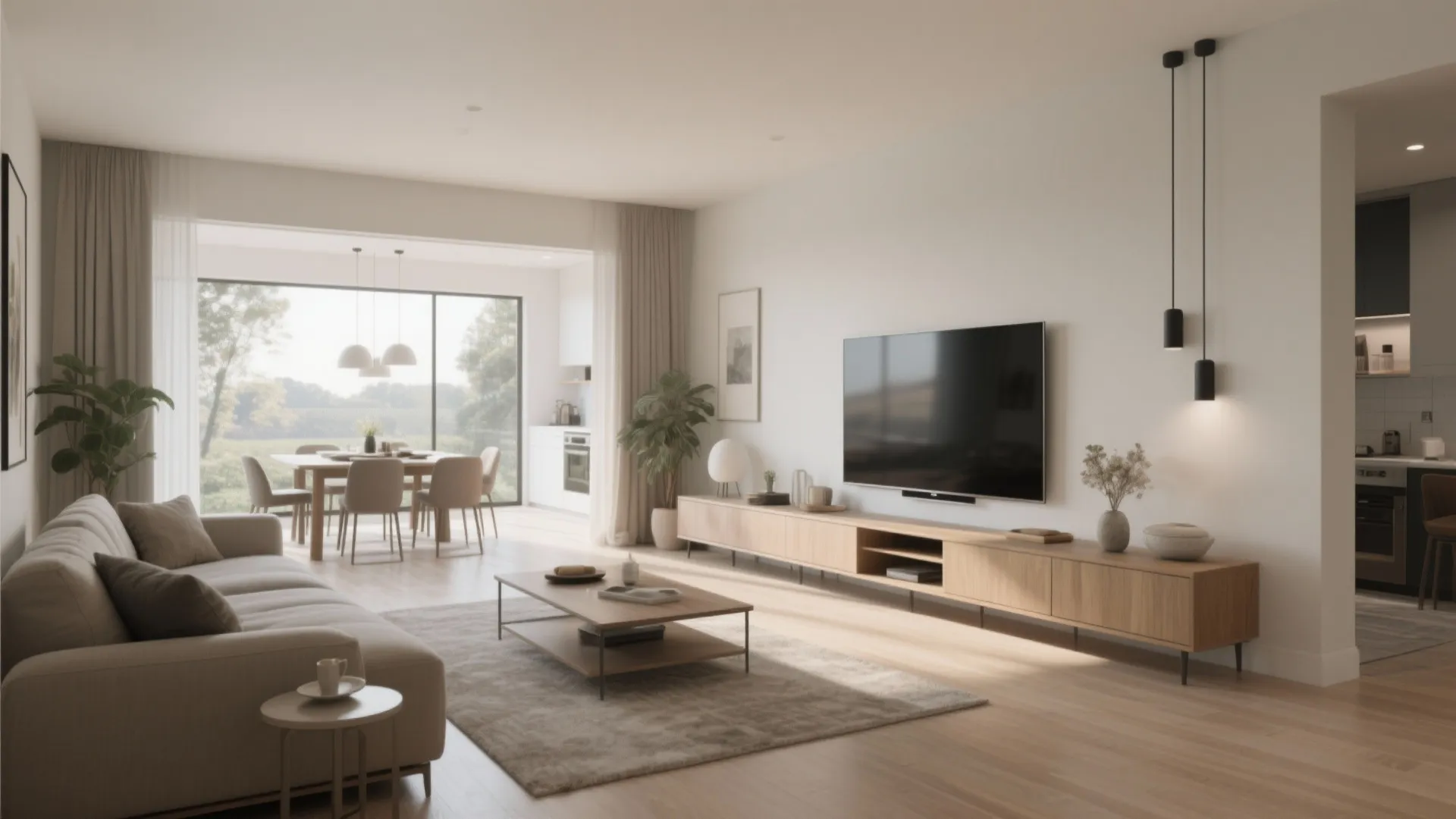 10. Multi-Zone Living Room Concept