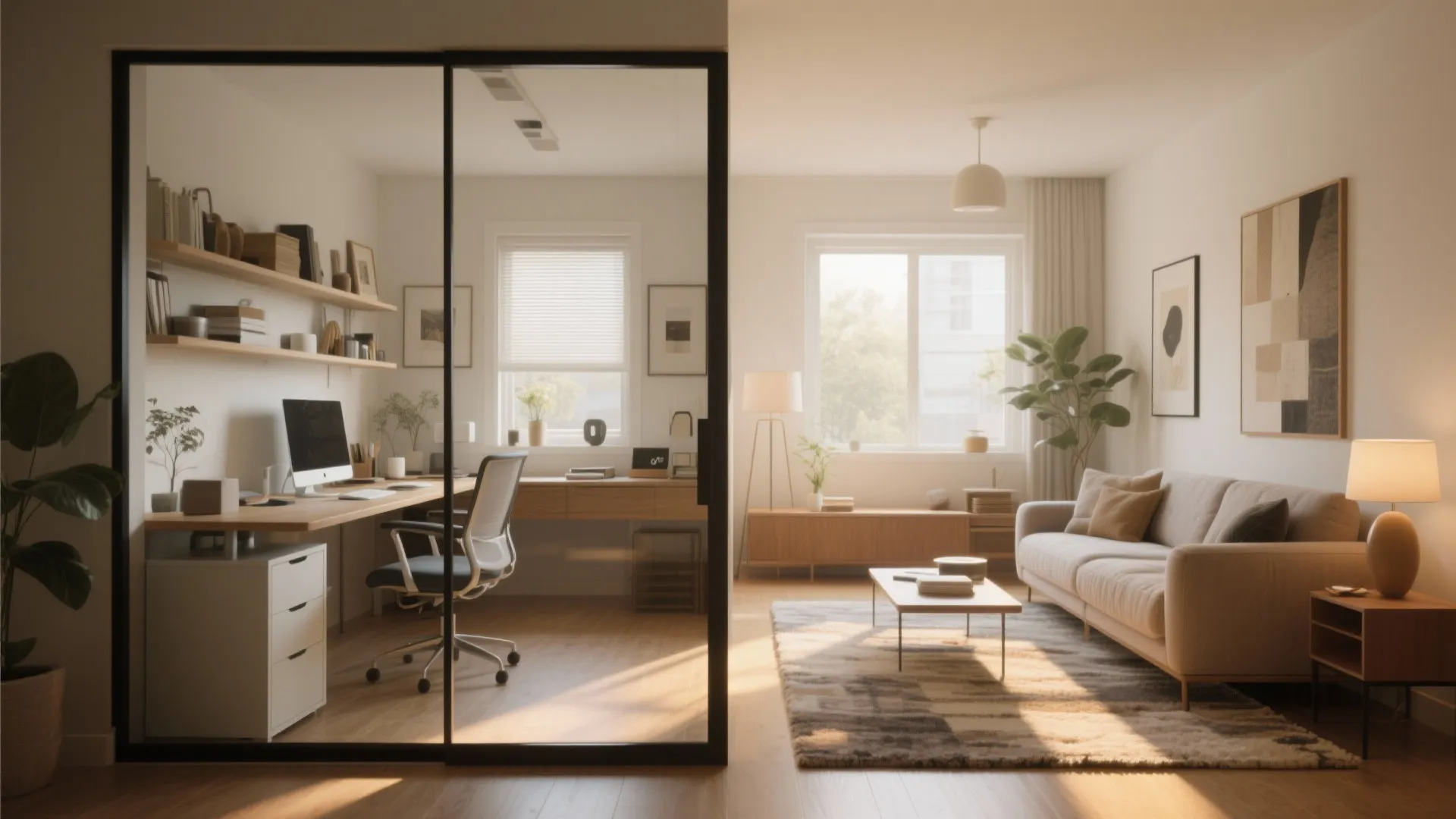 7. Multi-Zone Office with Couch Area