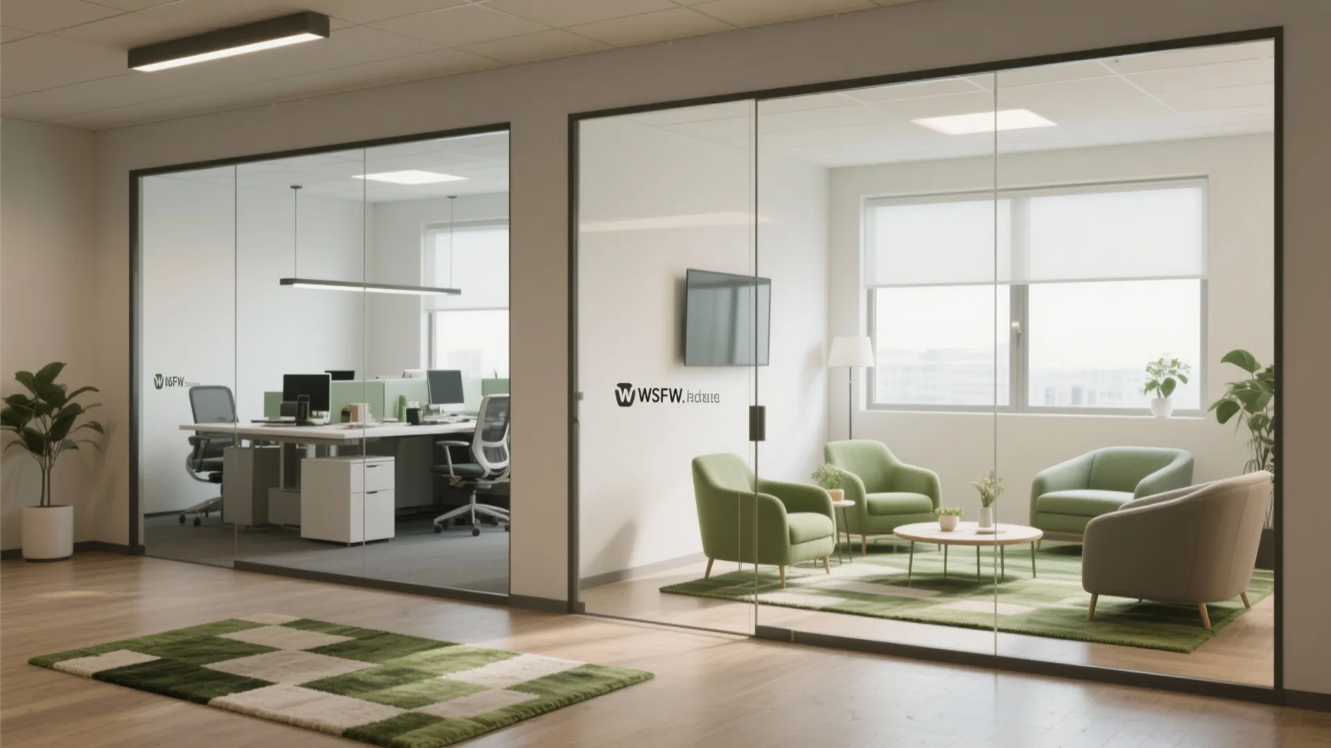 Idea 2: Multi-Zone Layout for Focus & Meetings