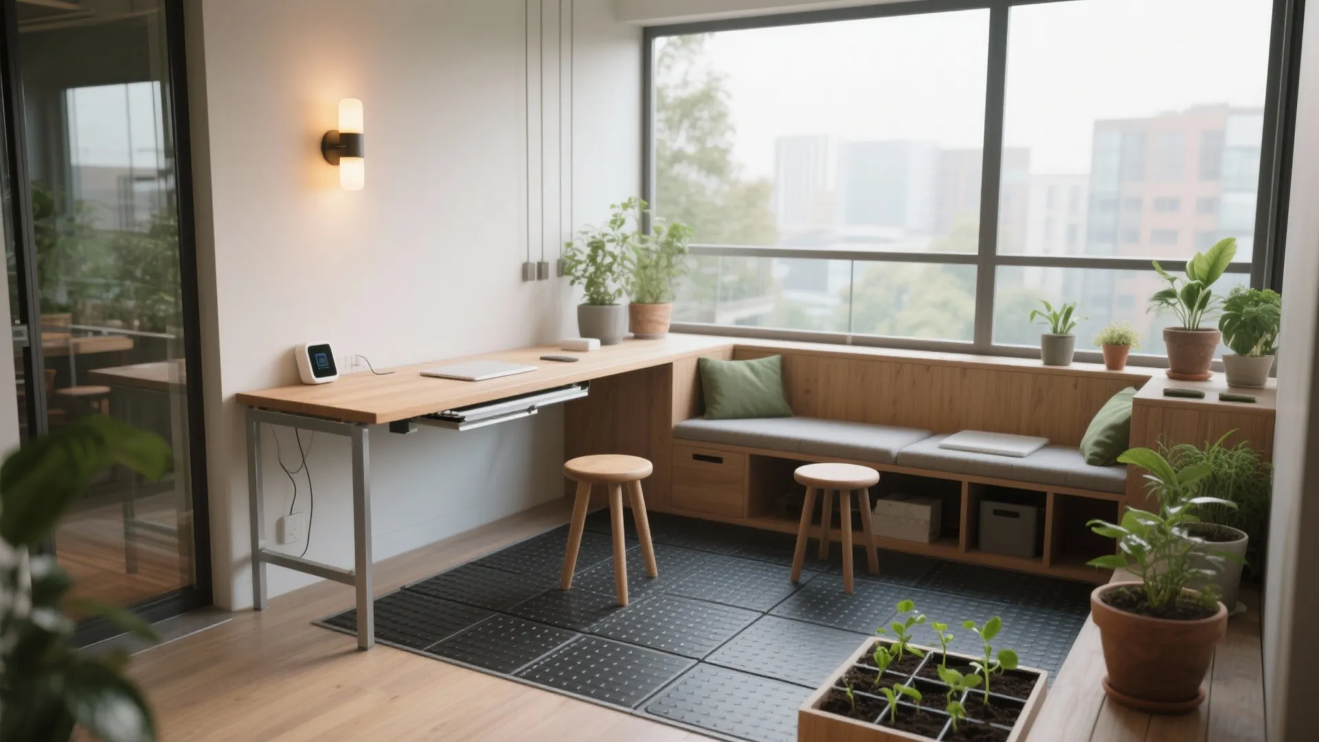 Multi-Functional Balcony: Sunroom, Office, or Greenhouse