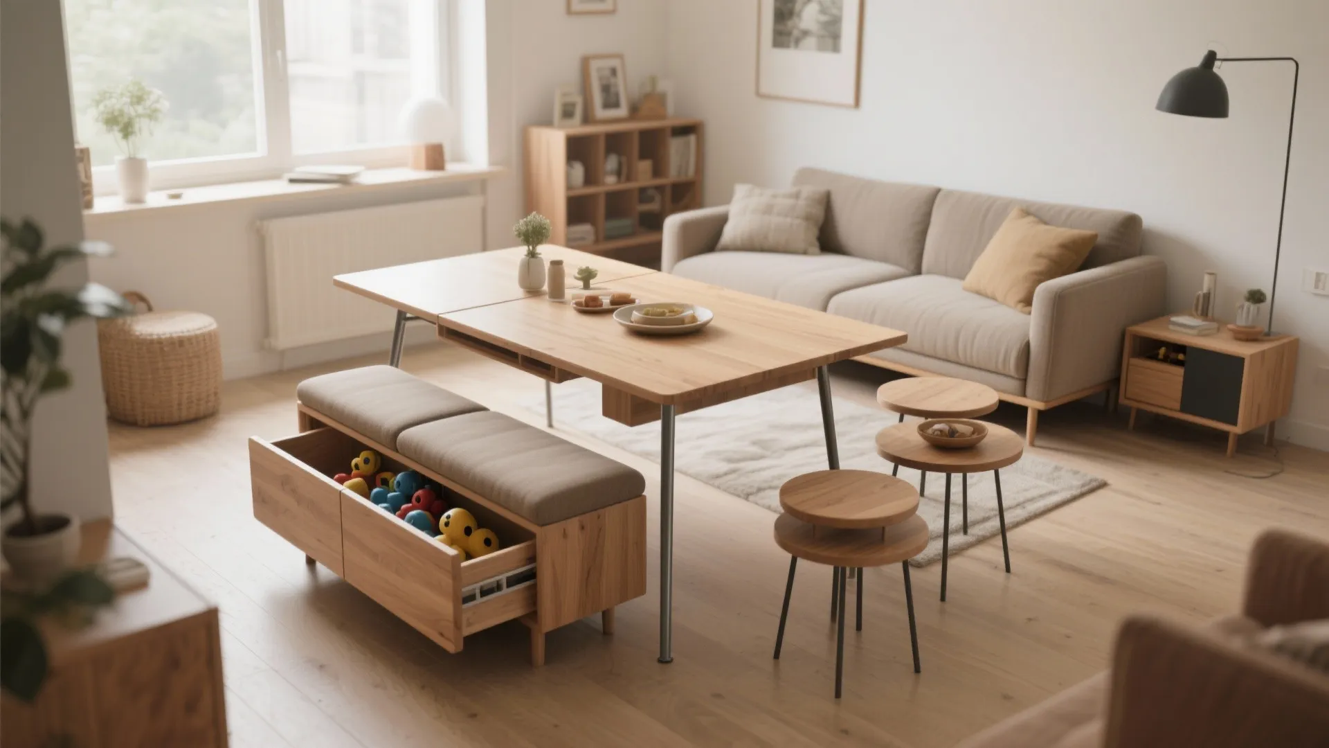 2. Choose multifunctional furniture