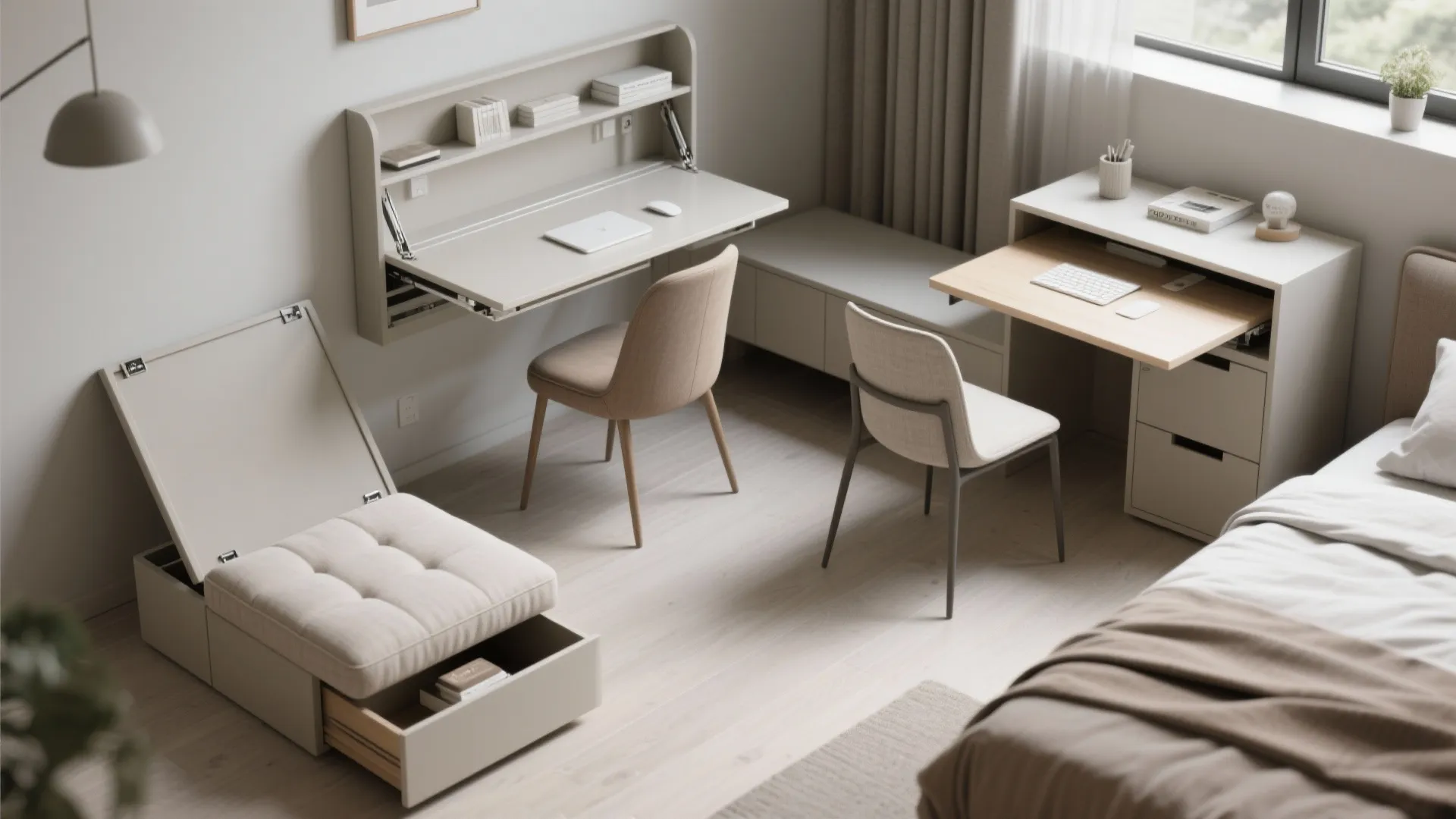 4. Multi-functional Furniture: Fold, Slide, Transform