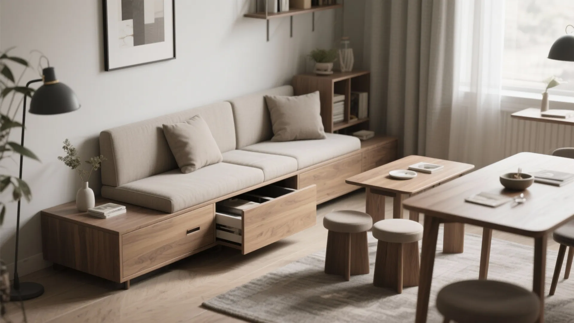 2. Choose multifunctional furniture