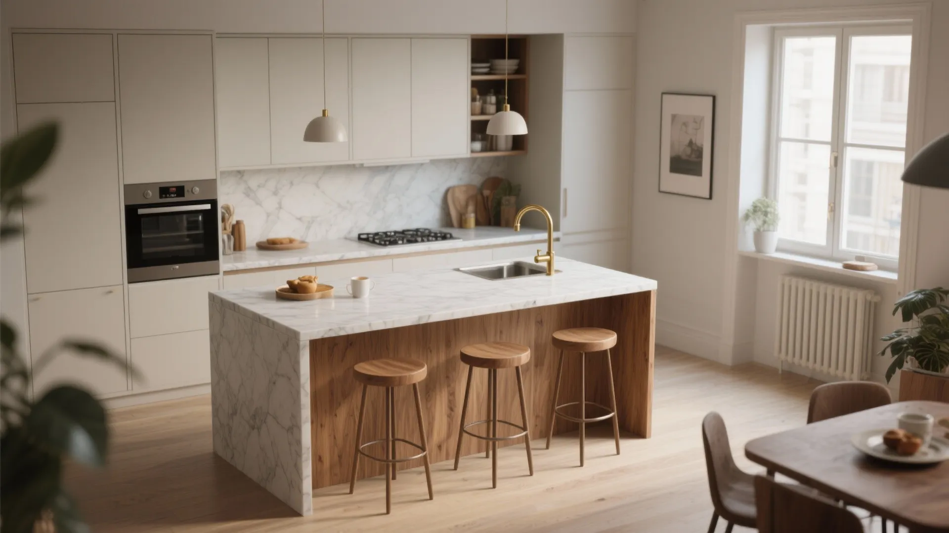 1. The island that pulls double duty