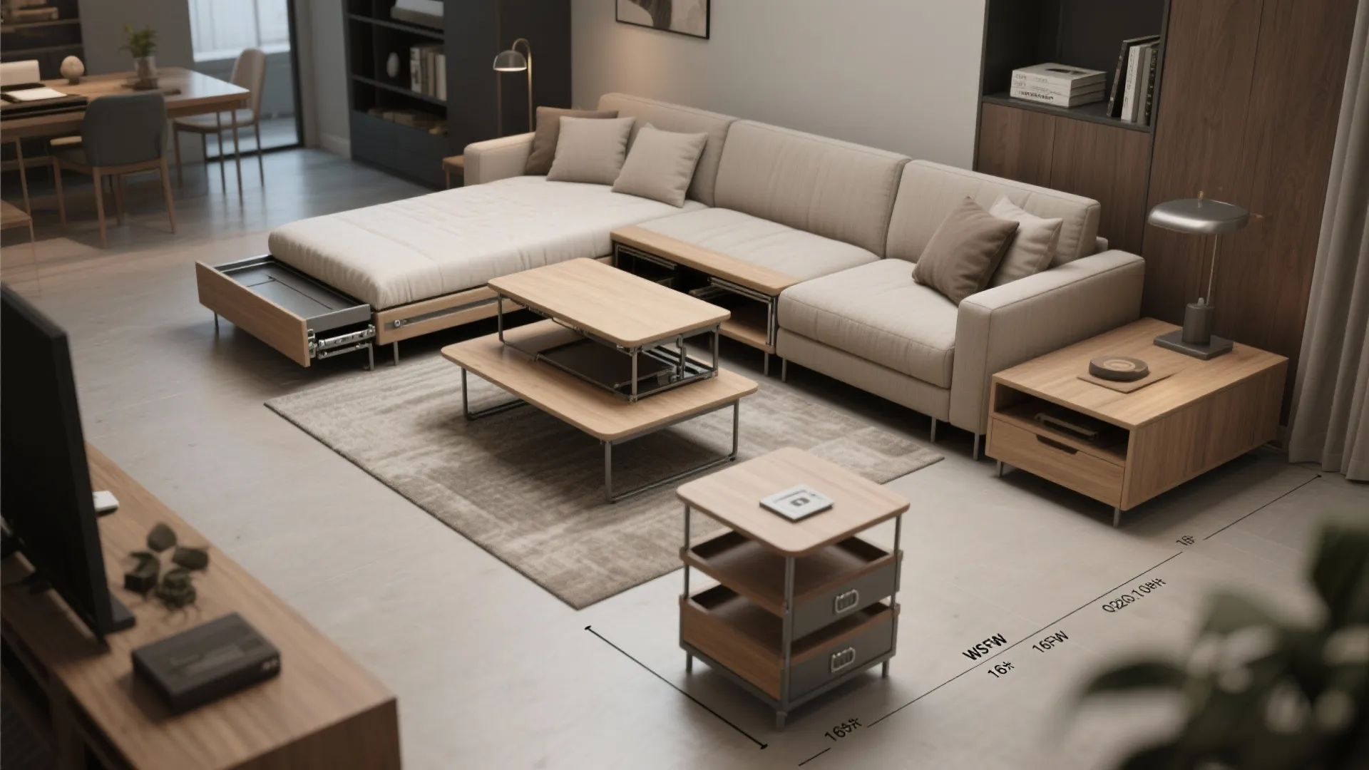 2. Embrace multifunctional furniture (but test it first)