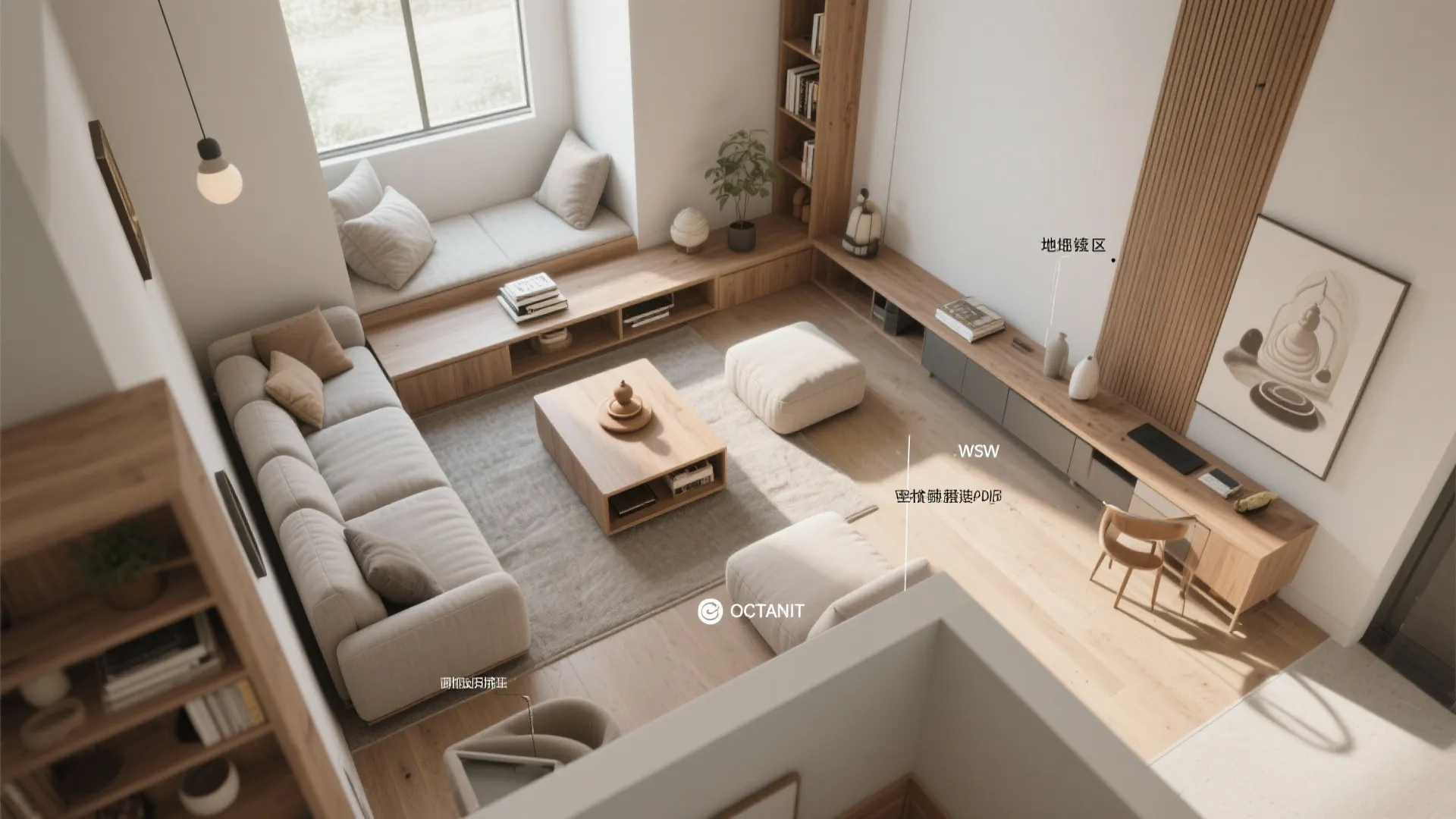 4. Choose multifunctional furniture and clear zones