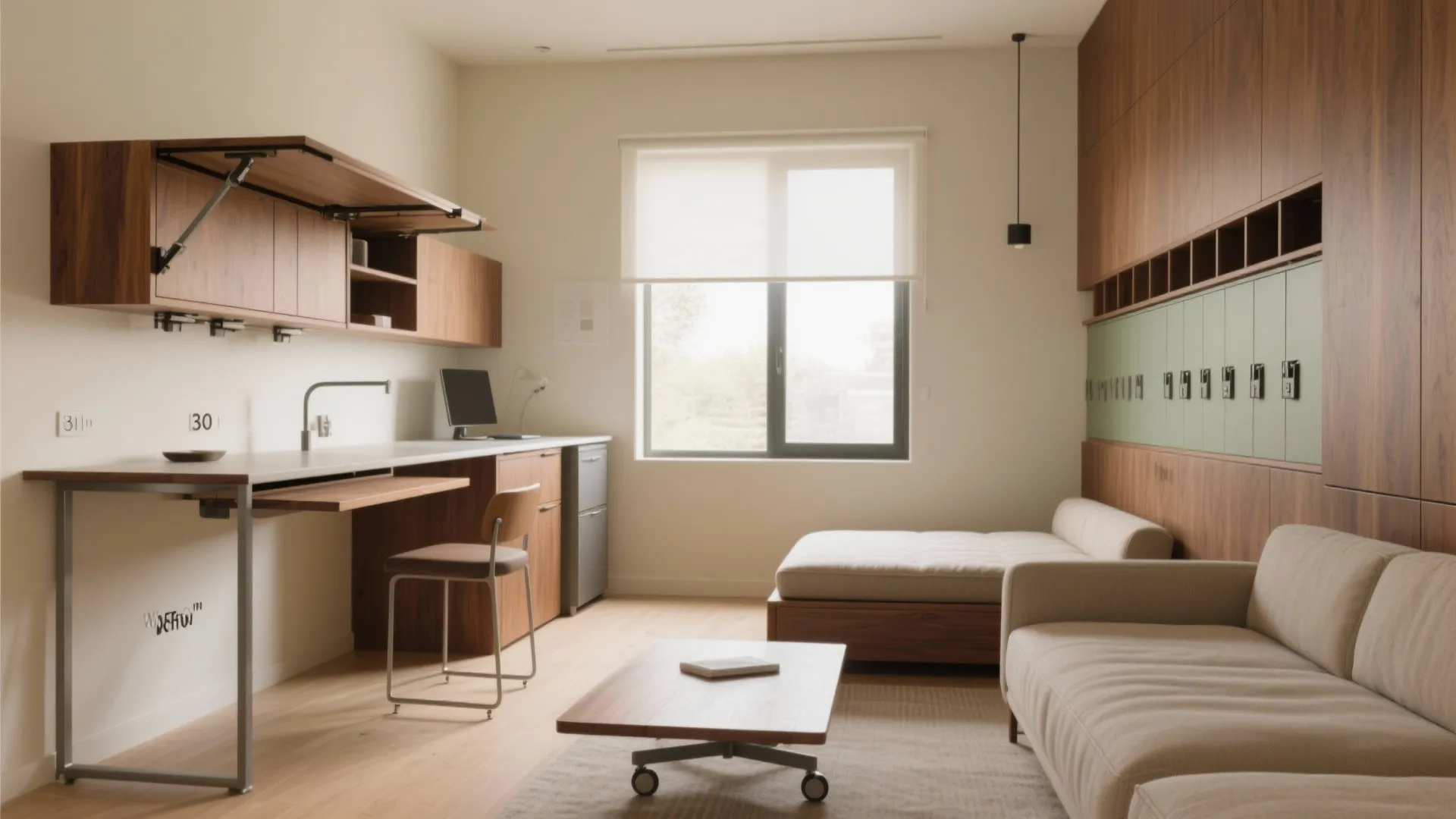 Multi-Functional Furniture and Foldaway Surfaces