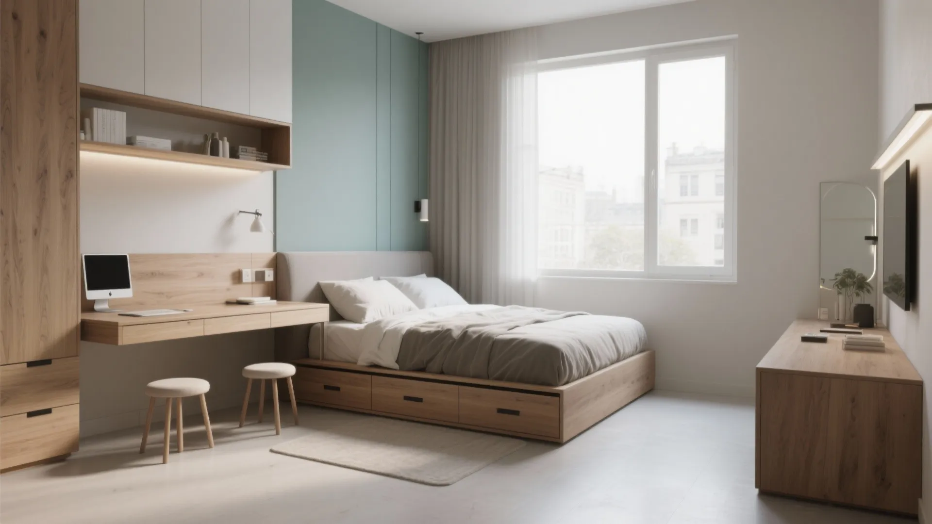 2. Multifunctional furniture that feels intentional