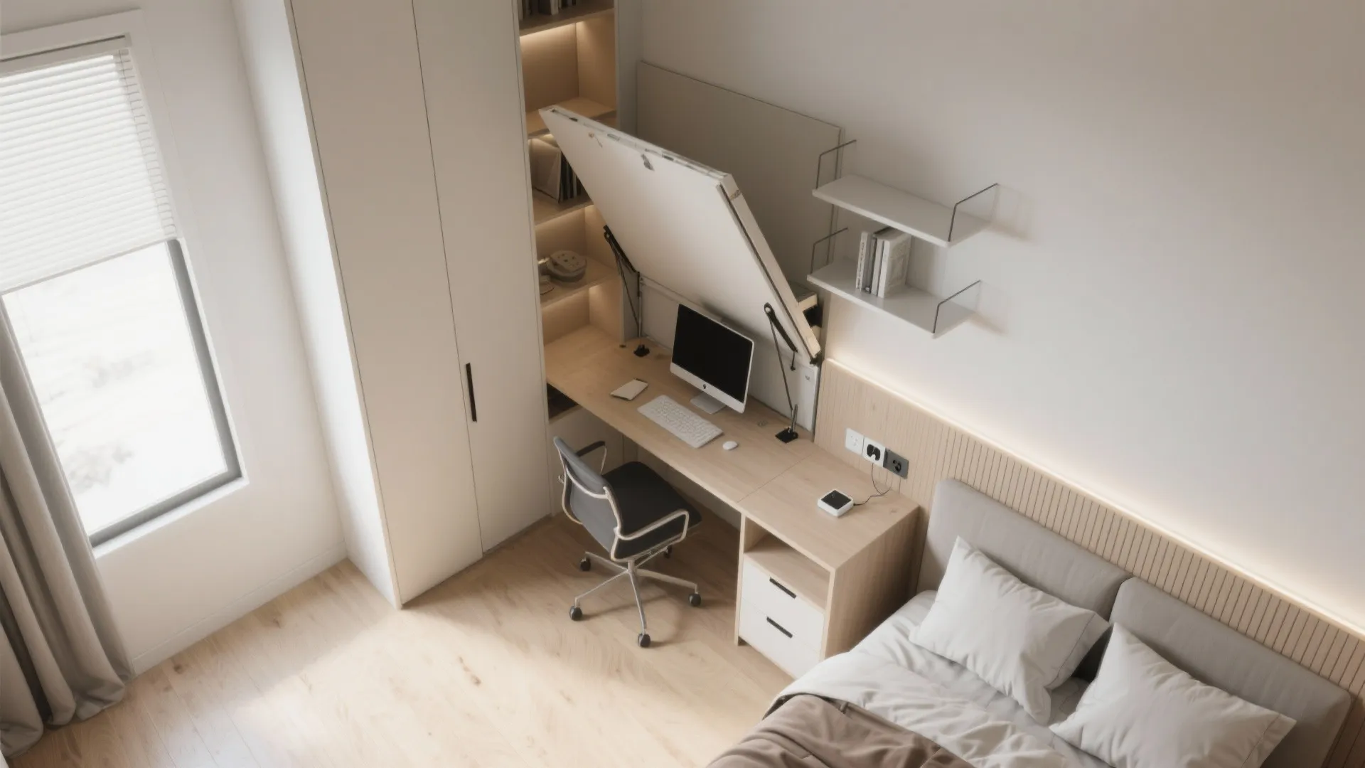 3. Multifunctional furniture for tight bedrooms