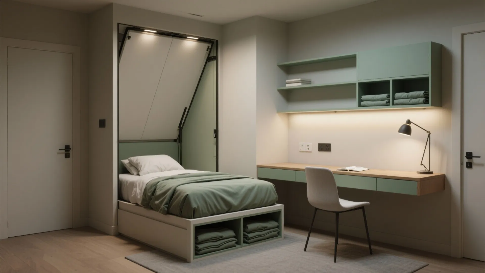 3. Multifunctional bedroom layouts