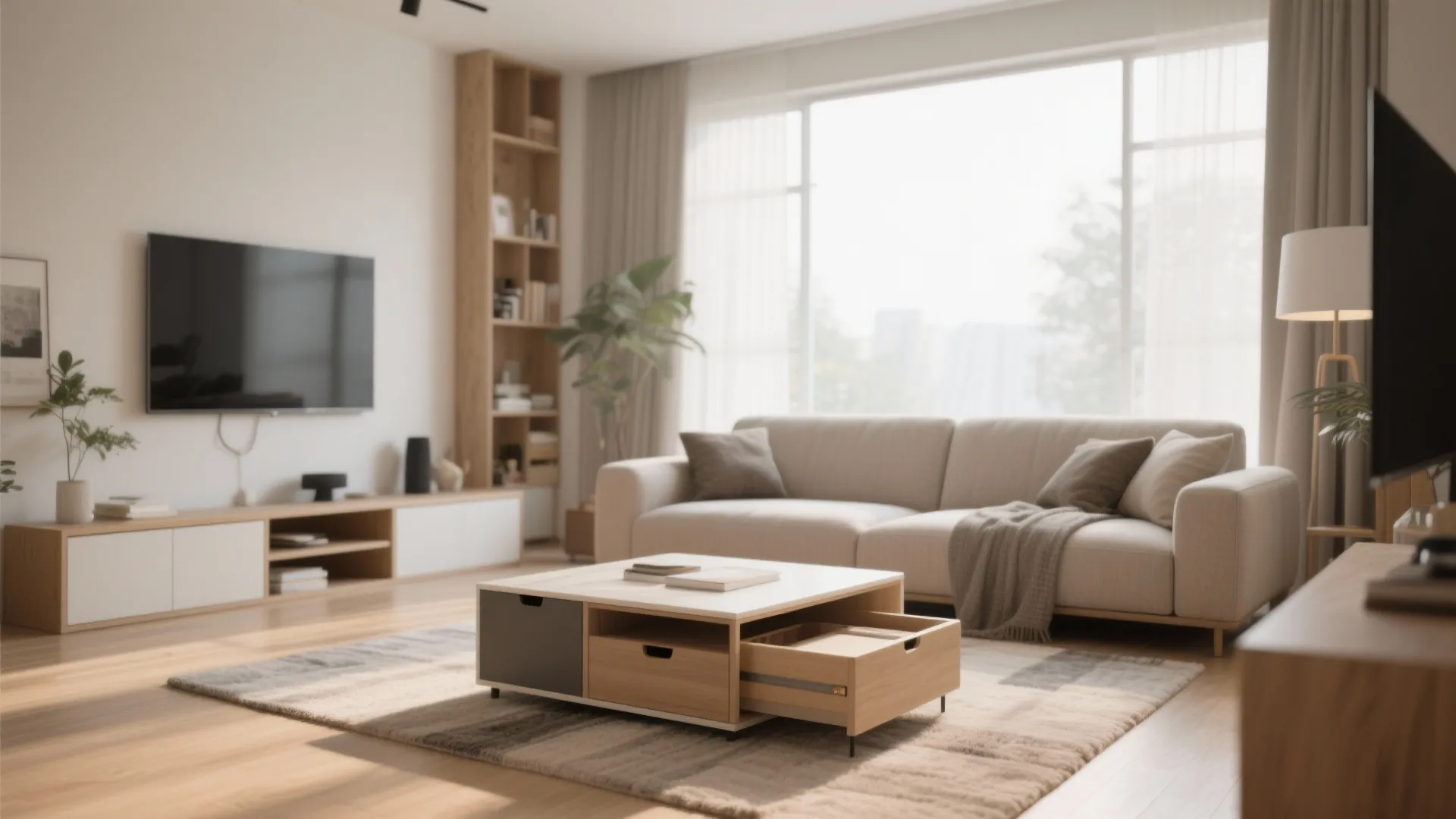 4. Multi-Functional Coffee Table