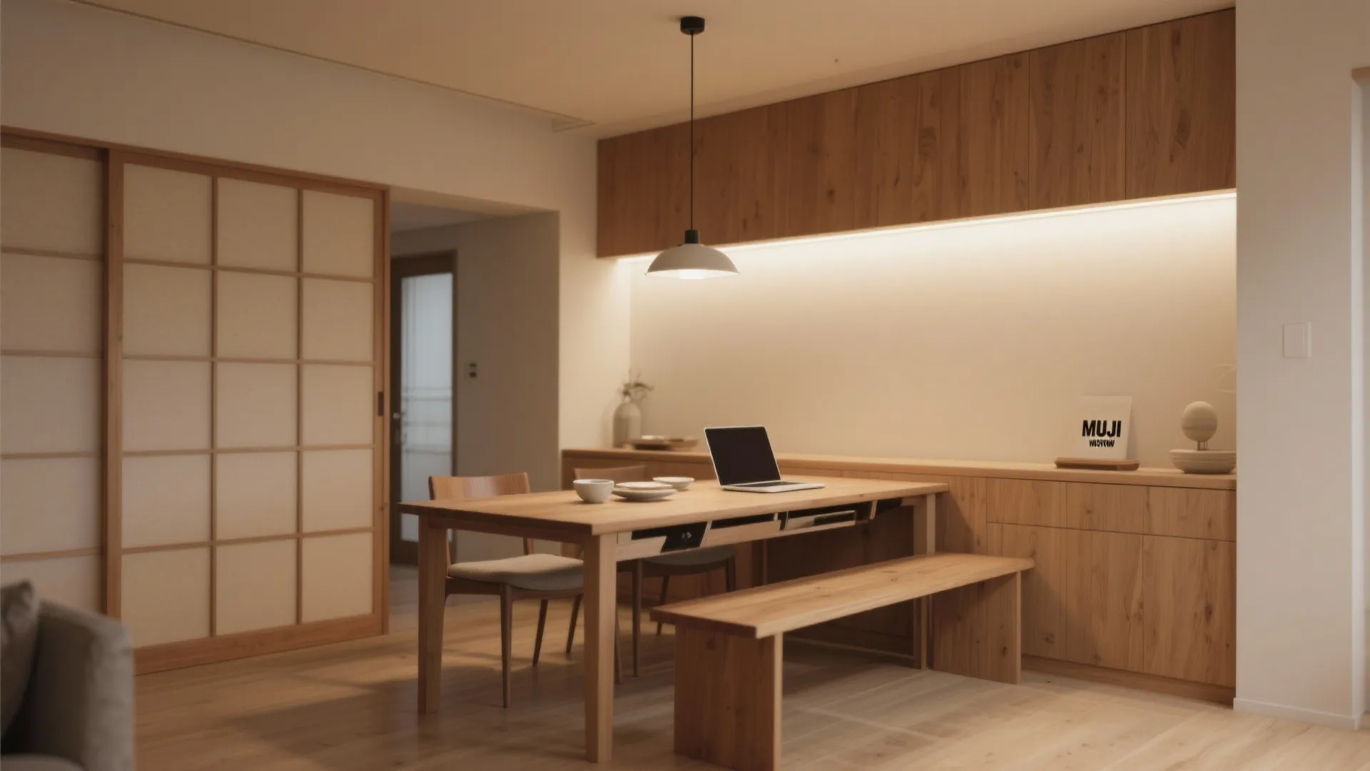 Tips 5: ダイニングを“多機能テーブル”にしてDKを広く使う（日式風格×日本都市）