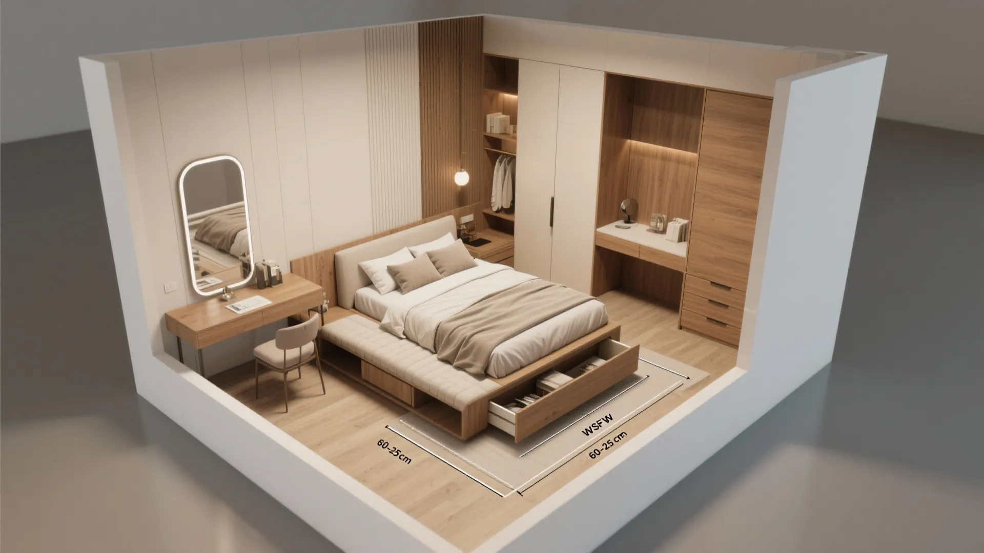 Multi-functional Furniture and Thoughtful Layout