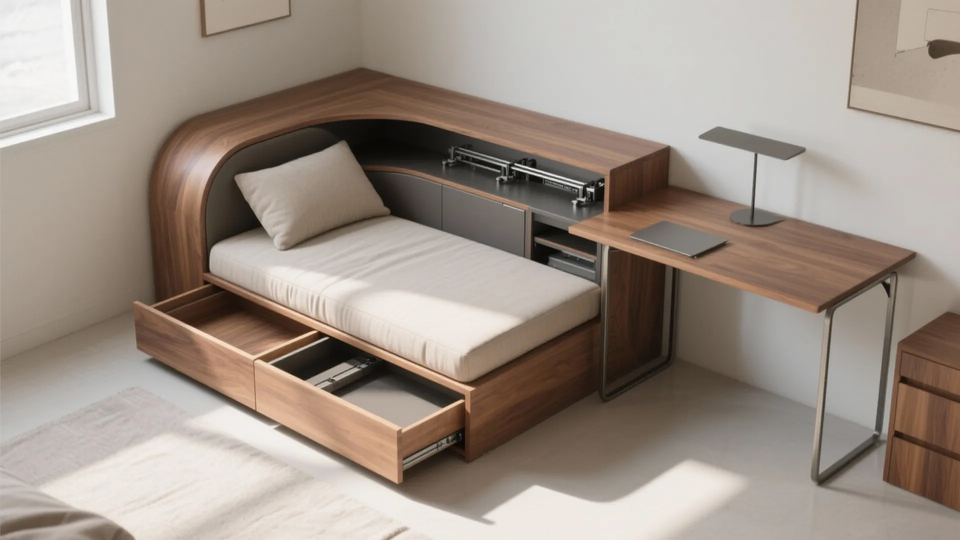 3. Multifunction furniture that doesn’t scream “small”