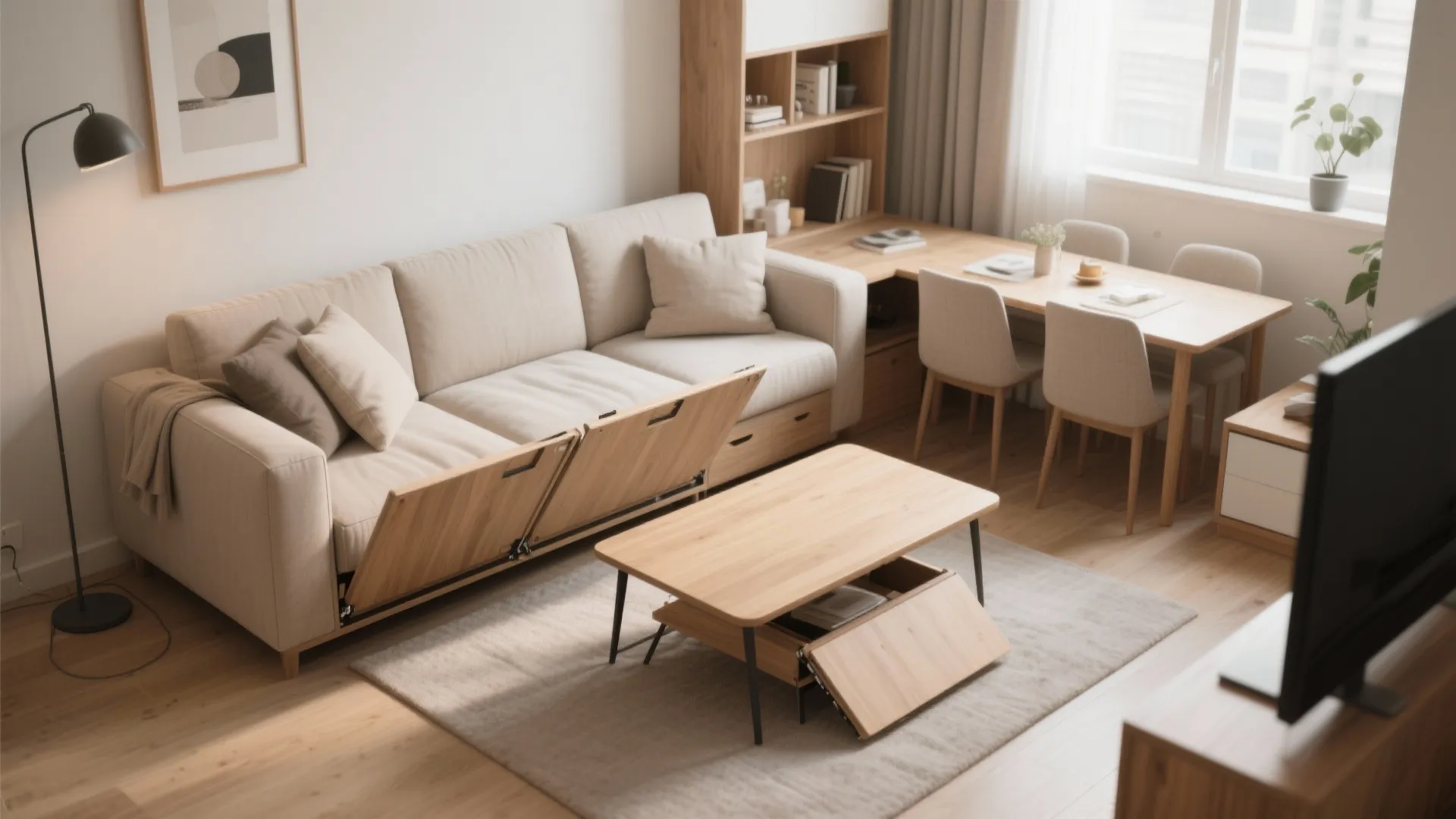 1. Multi-functional furniture magic