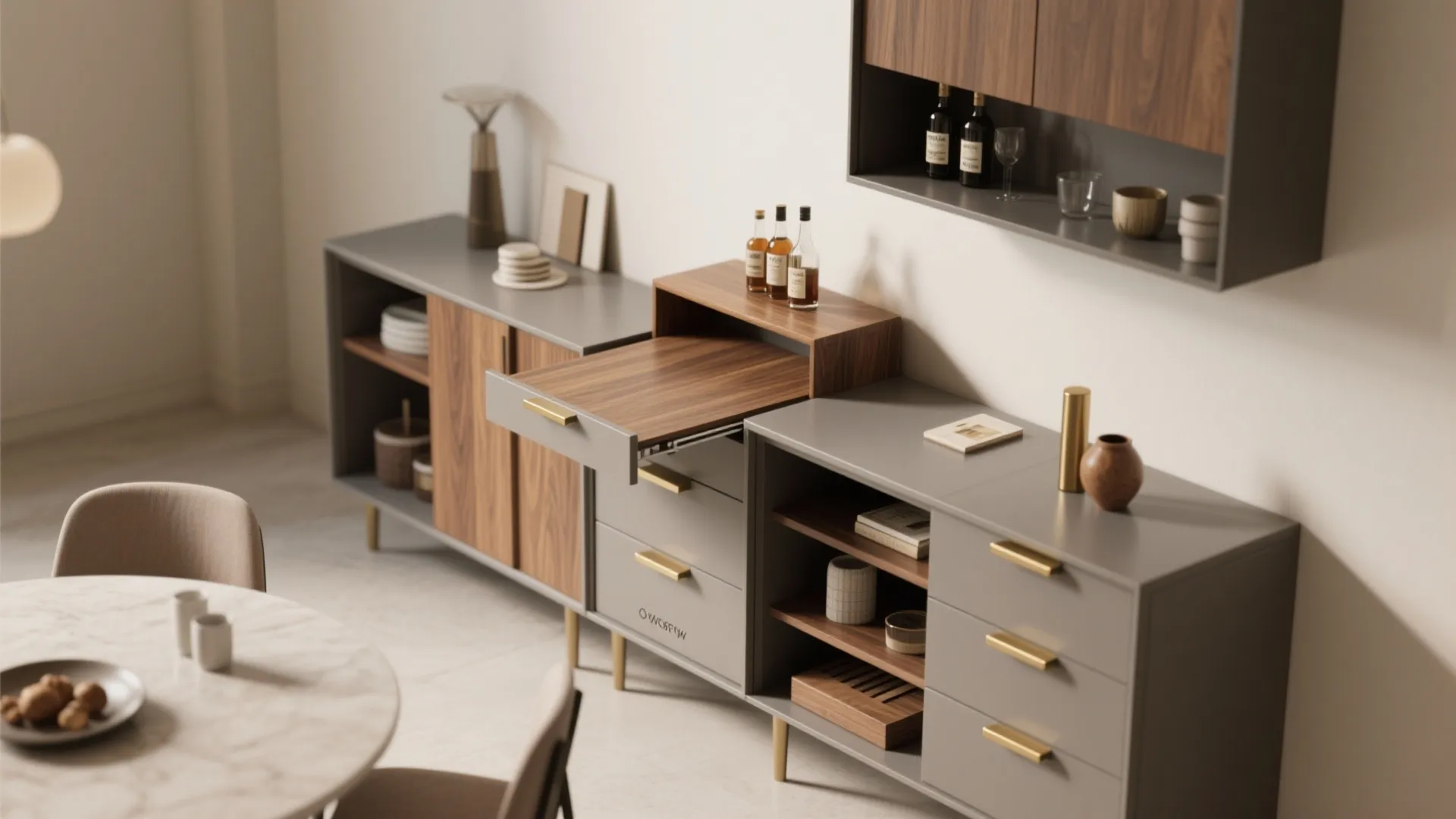 4. Multi-functional furniture and cabinetry