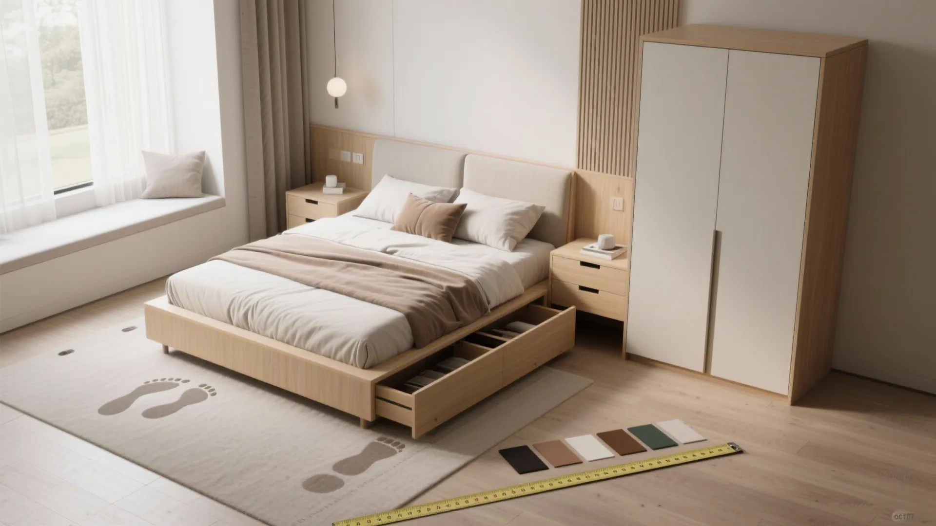 2. Use Multifunctional Furniture as Anchors