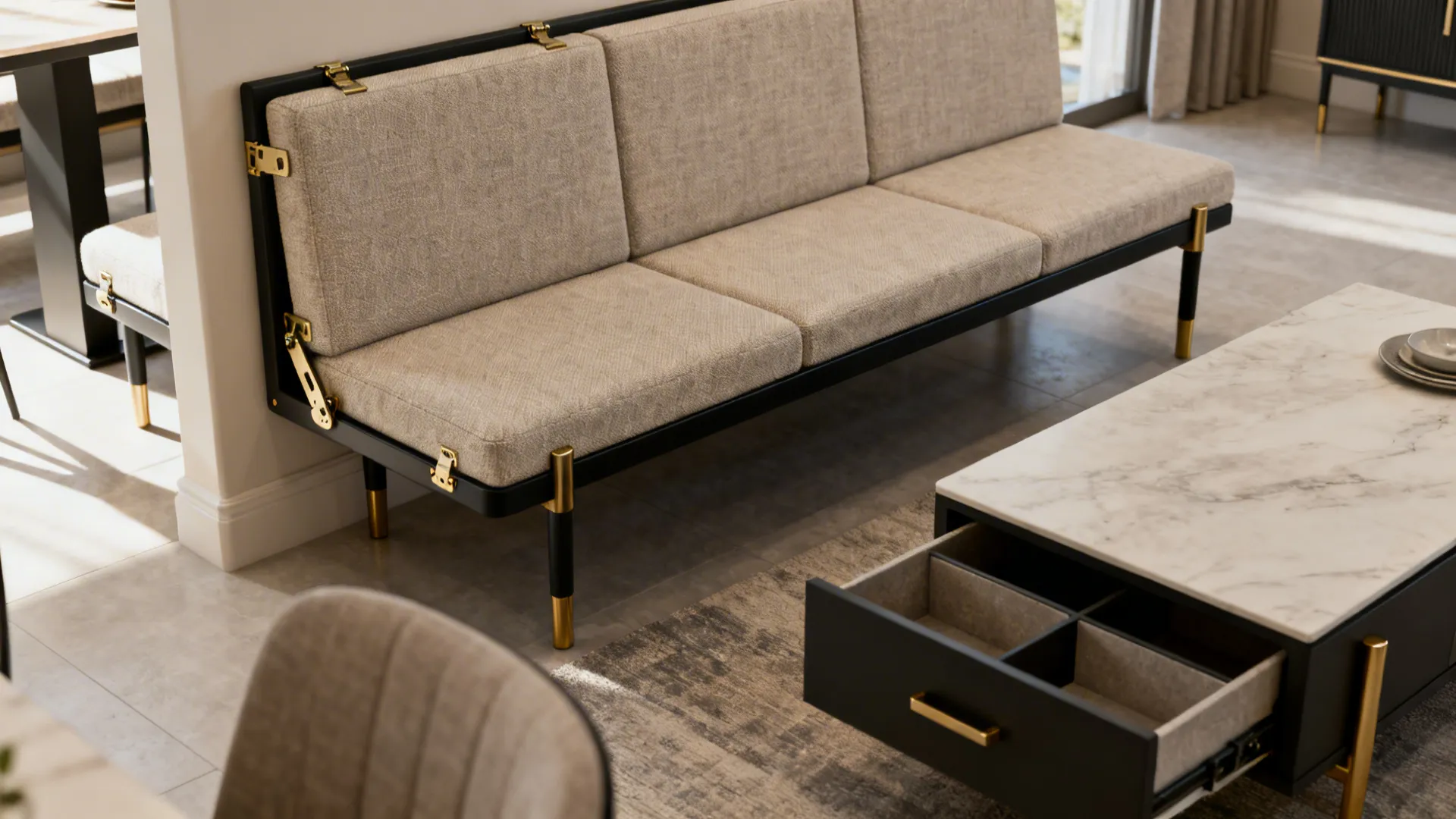 2. Use multifunctional furniture