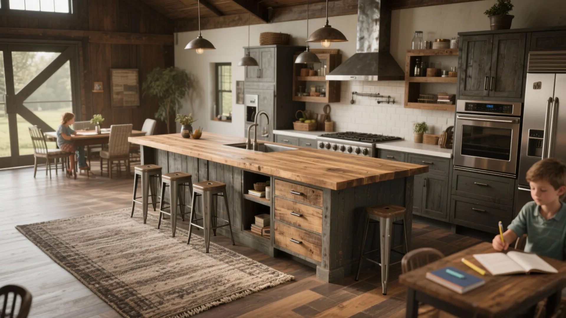 2. Make the island multifunctional