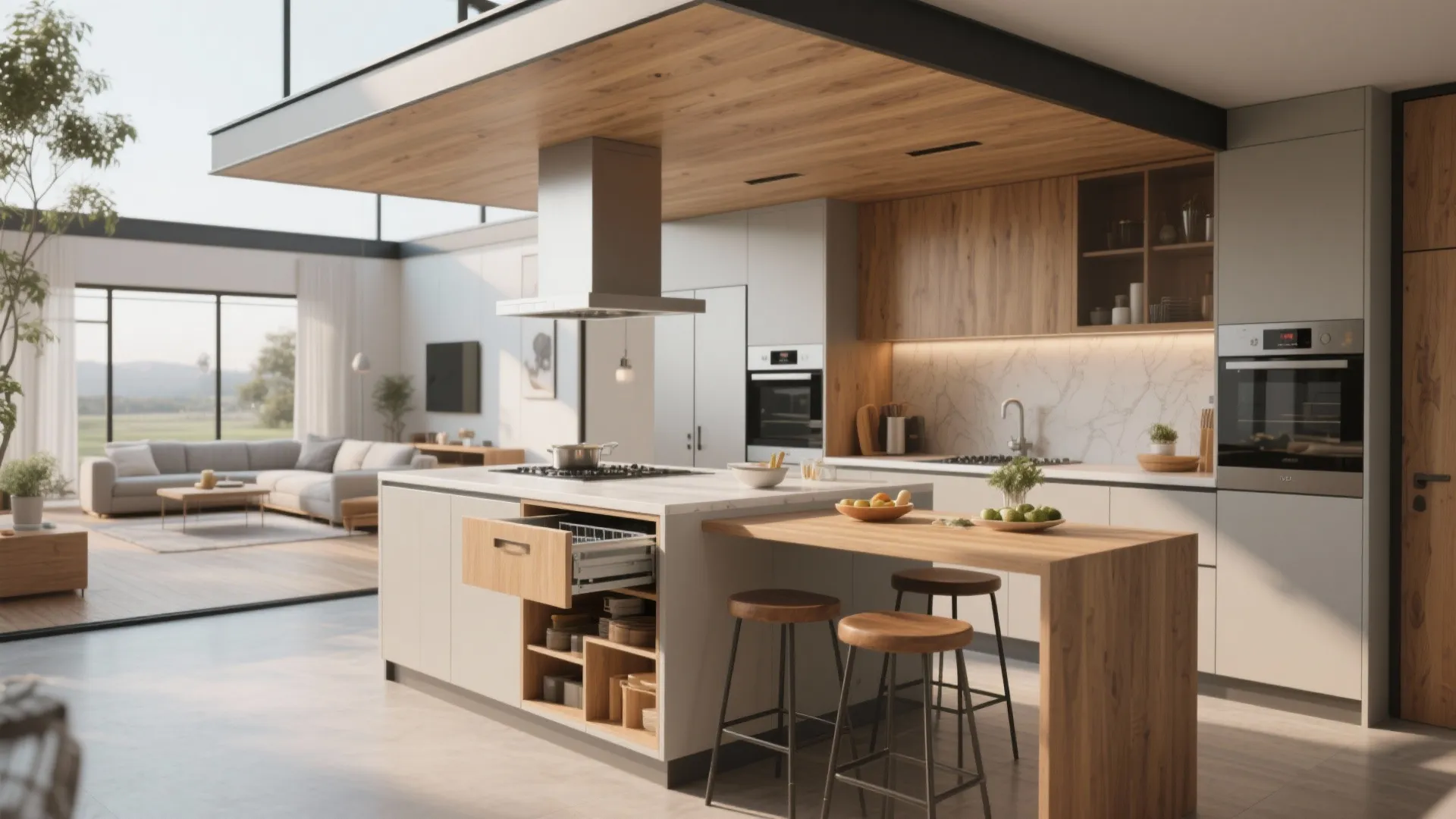 5. Design multifunctional kitchens for social living