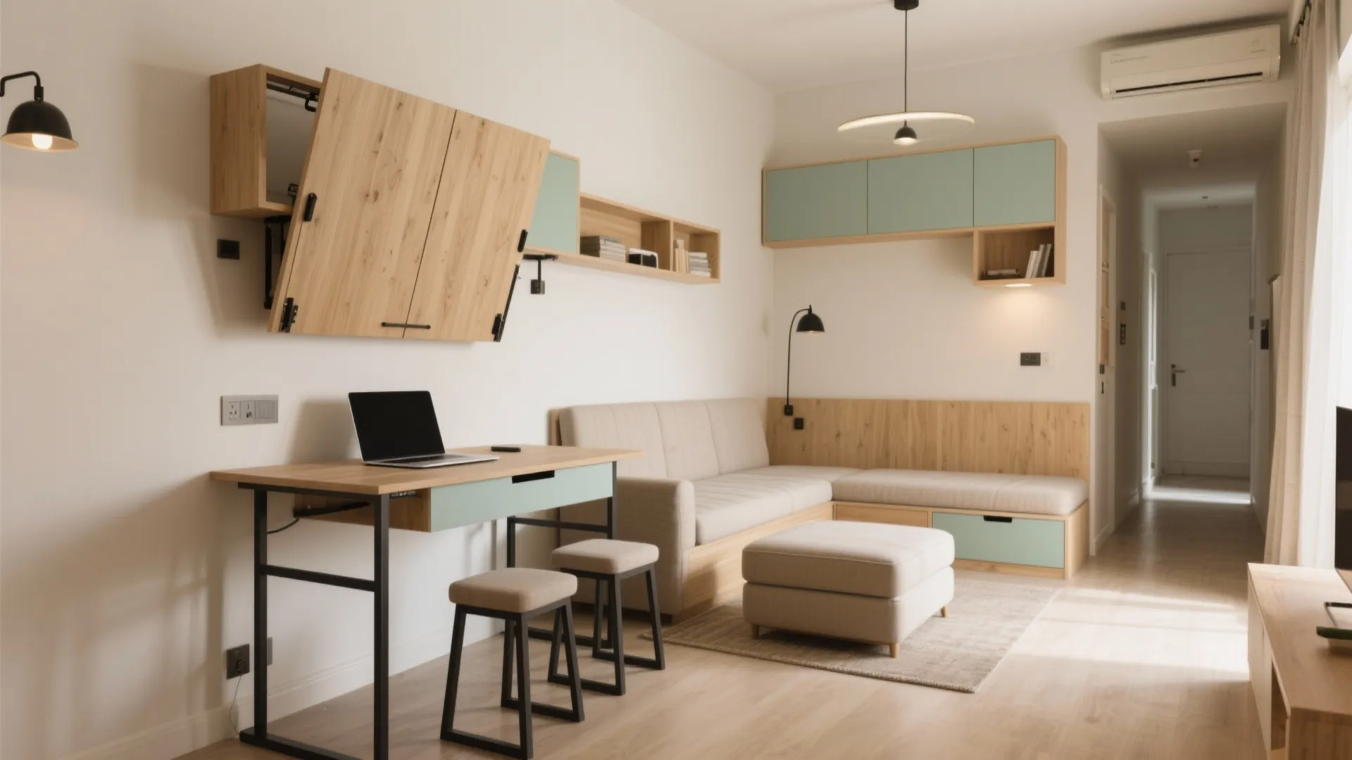 Multi-functional furniture is your best friend