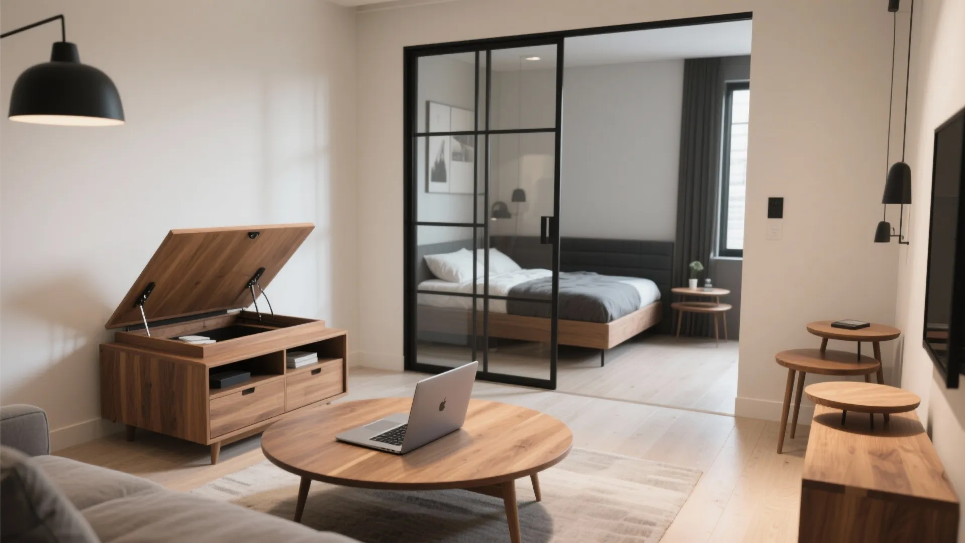 Multi-functional furniture and hidden utility