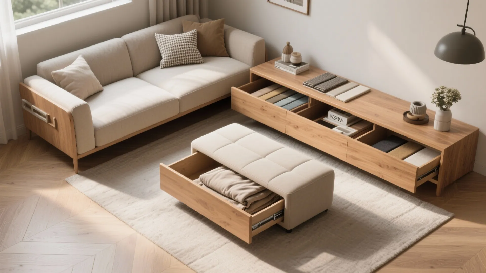 4. Pick multifunctional seating