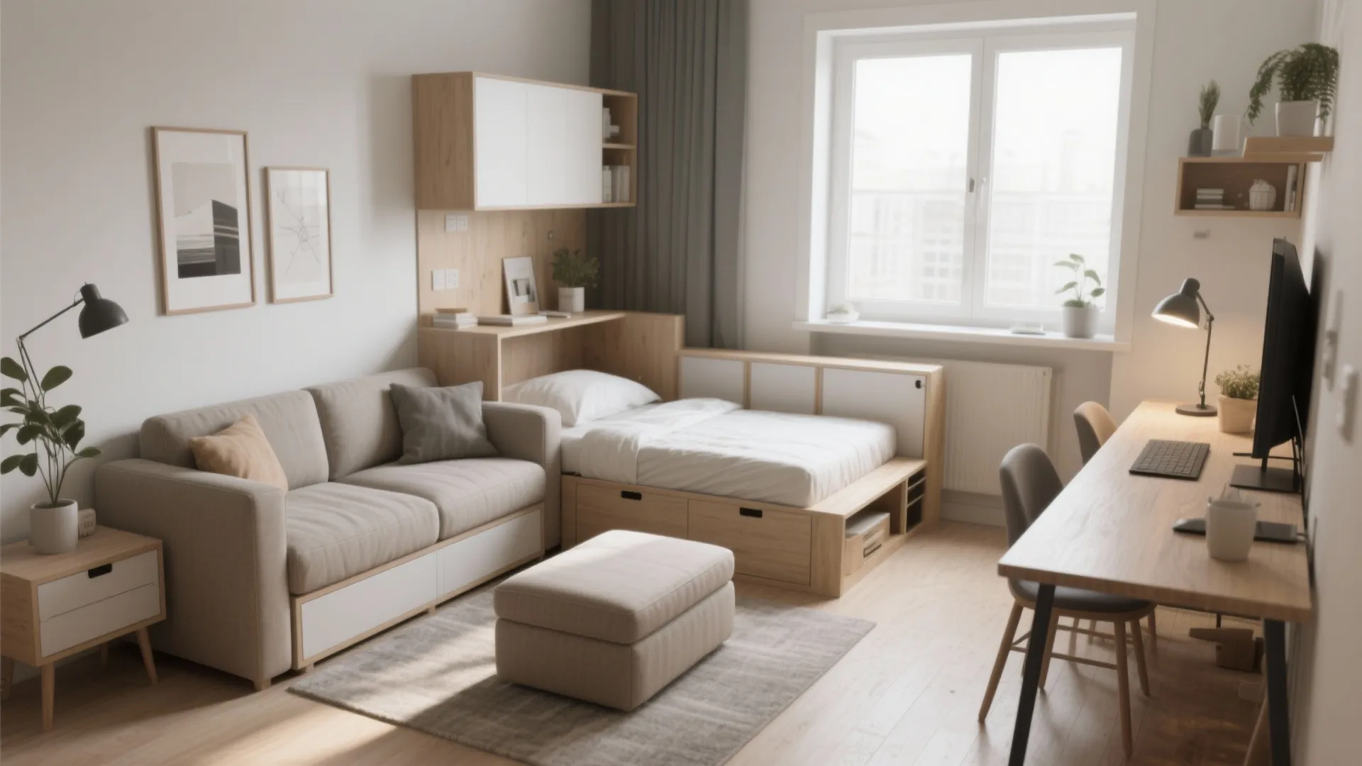 2. Use furniture that doubles up