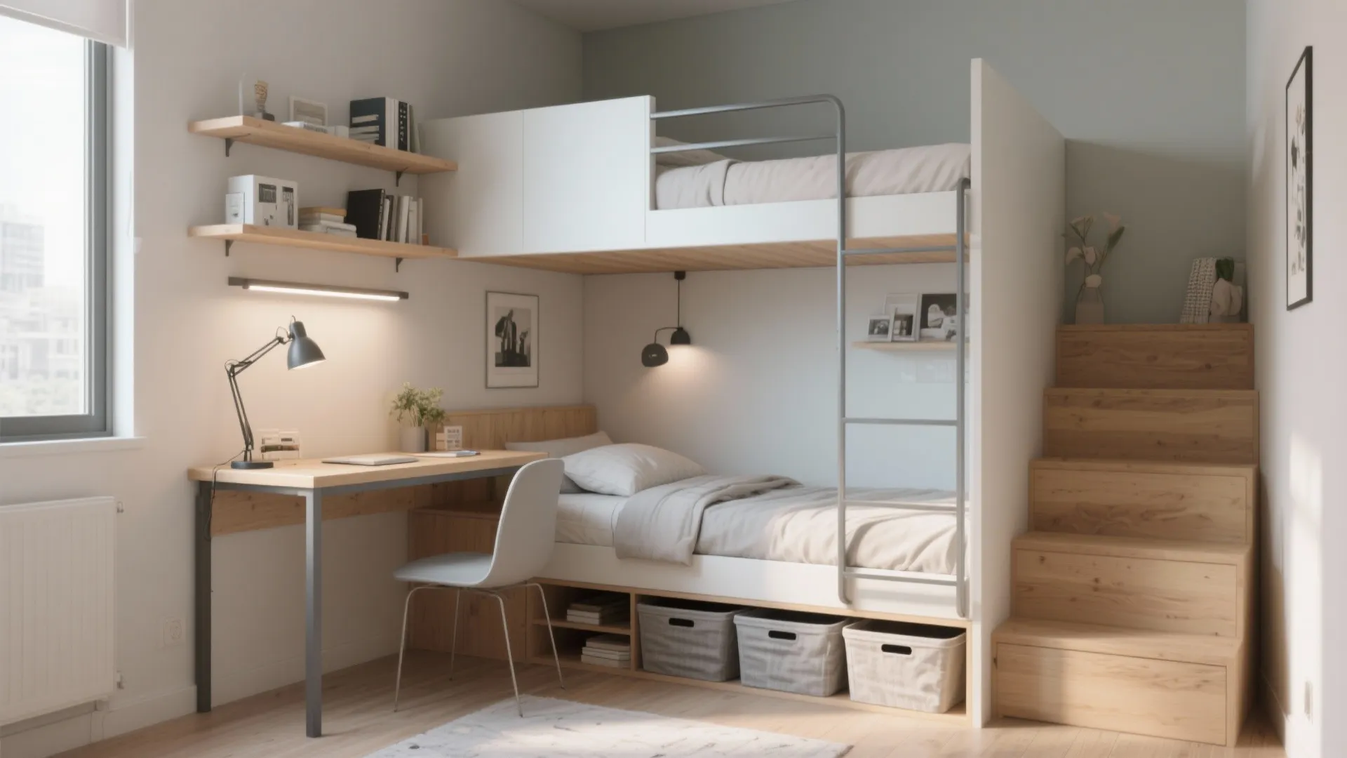 1. Multi-function study + sleep corner