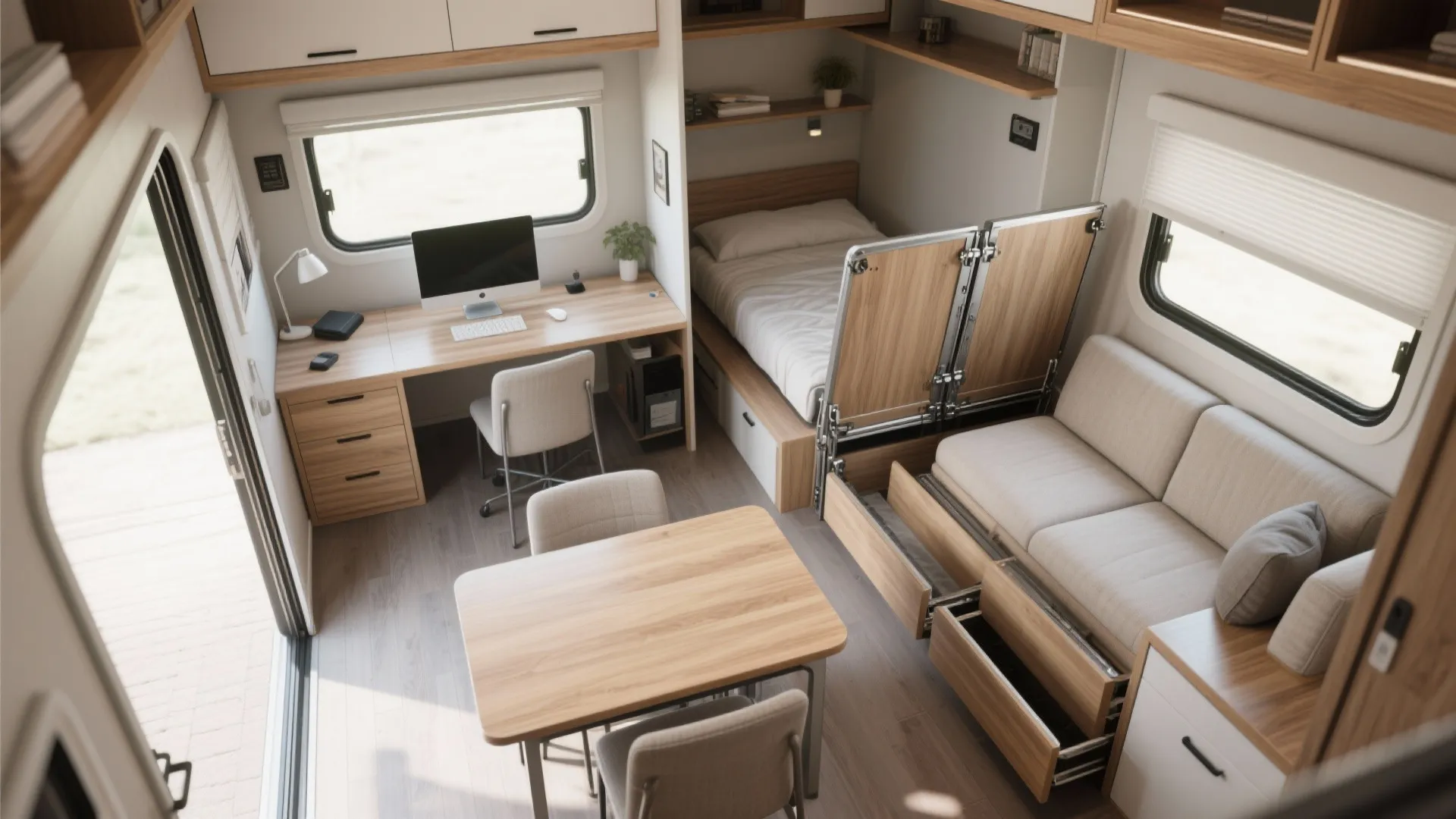 2. Go multifunctional with furniture