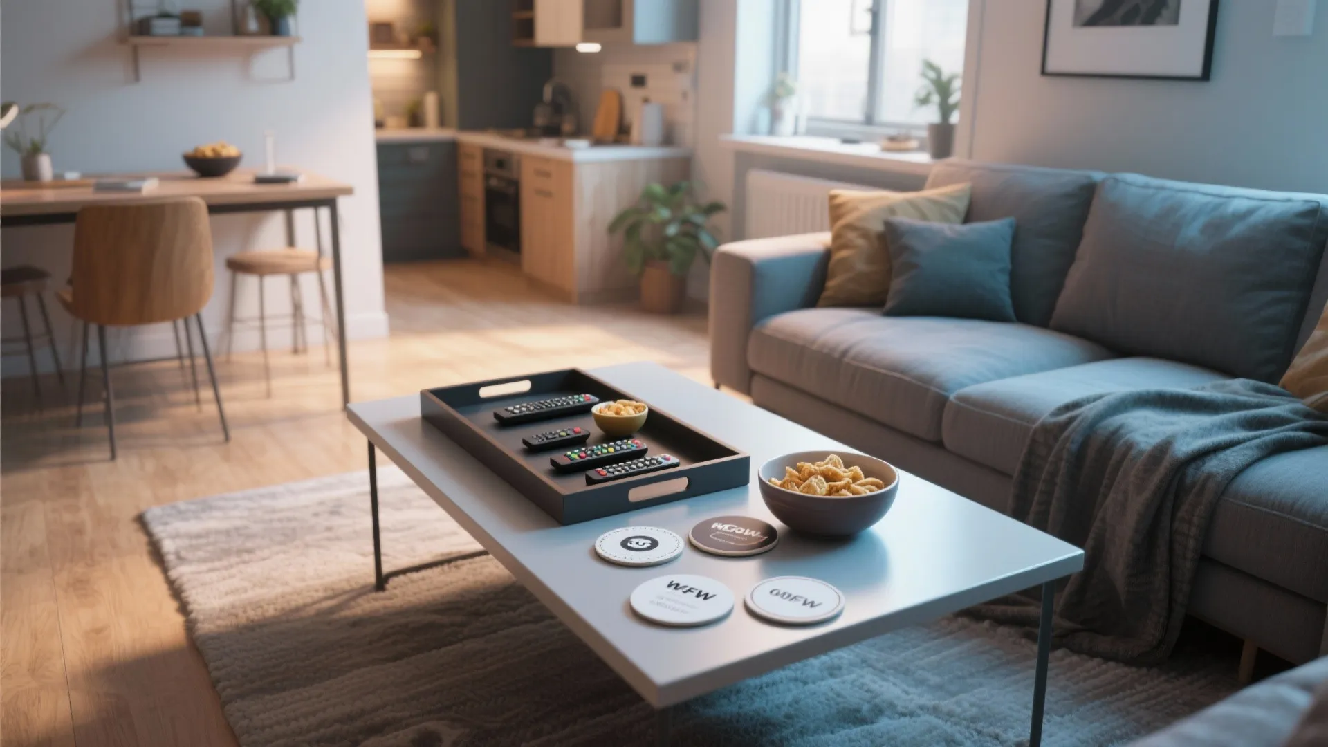 7. Multifunction Remote & Snack Tray