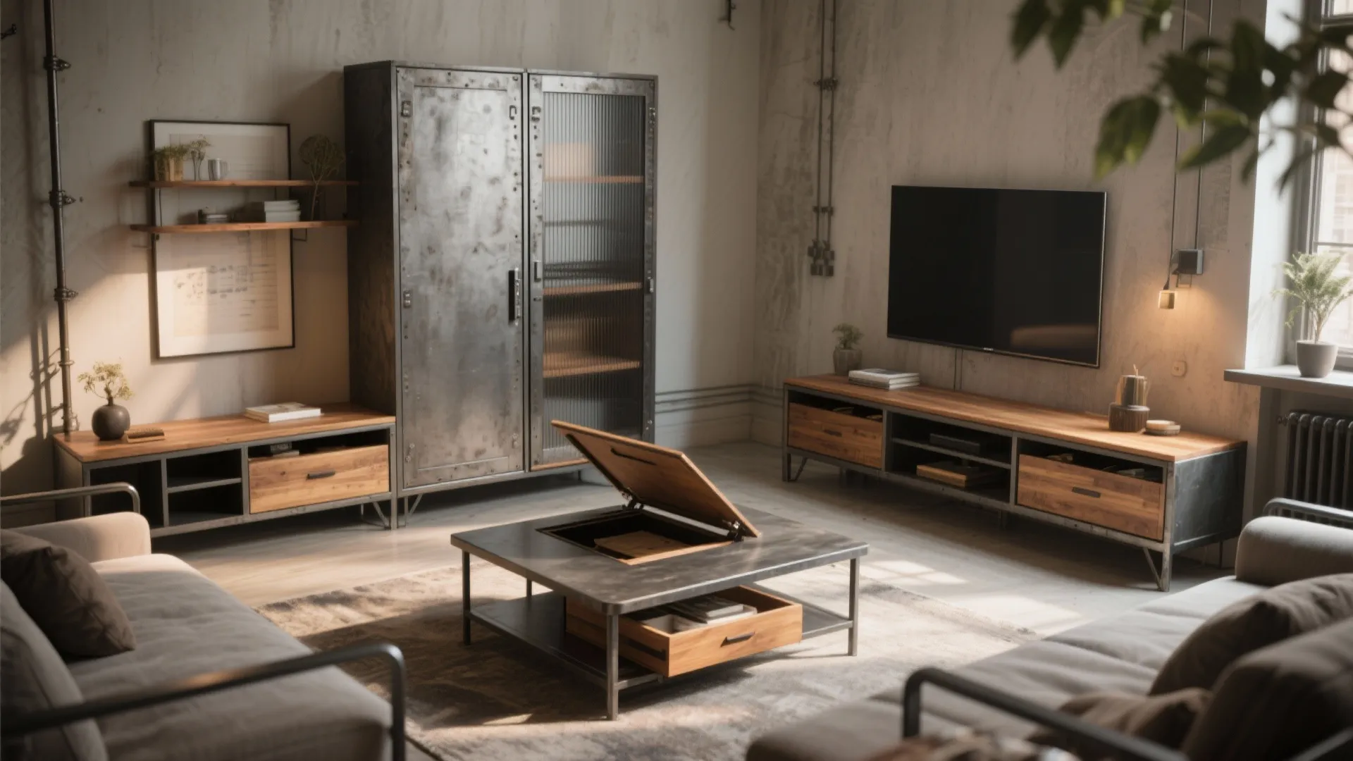 4. Choose Multifunctional Pieces with an Industrial Edge