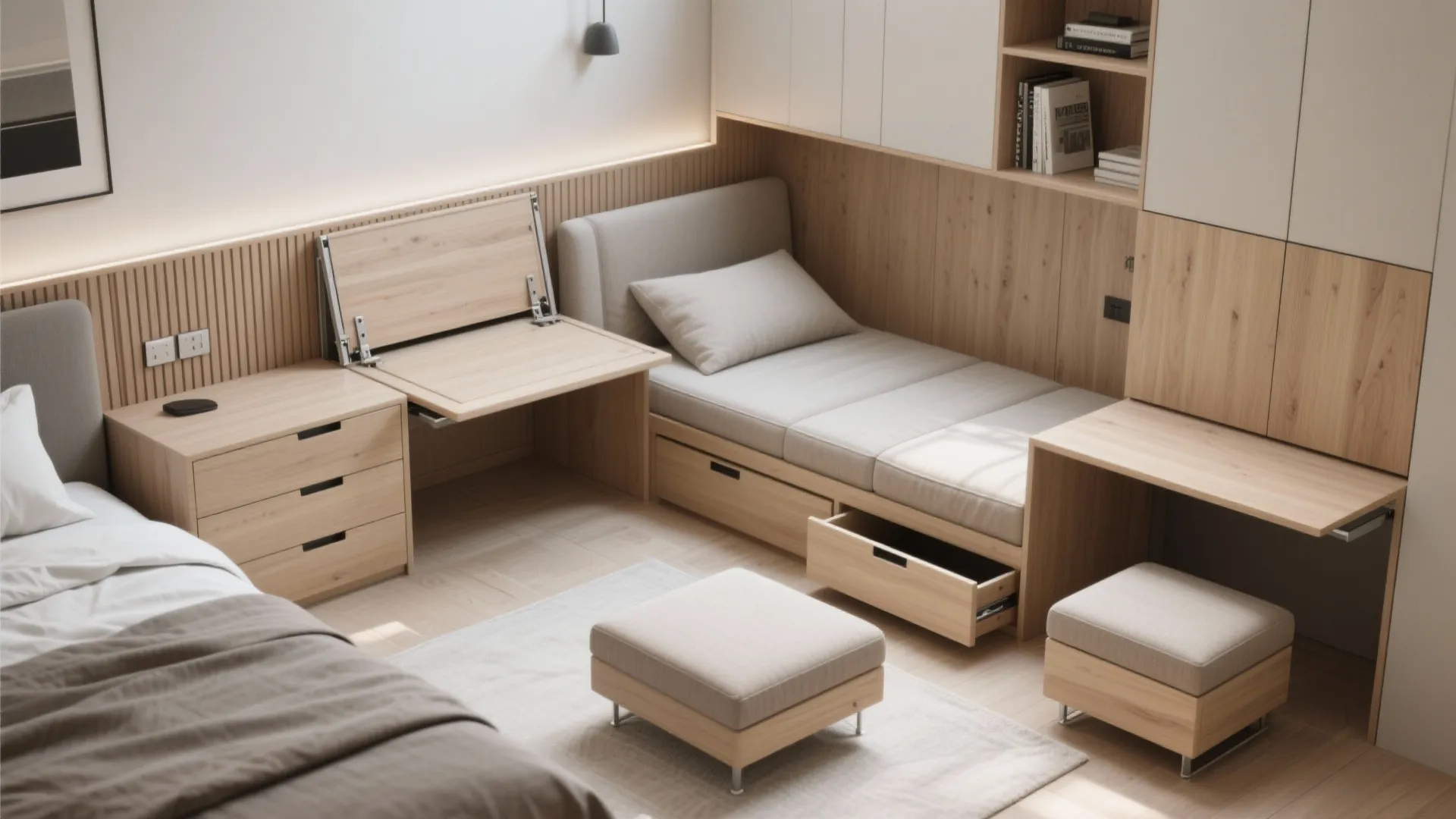 Multifunctional Furniture: Sleep, Work, Store