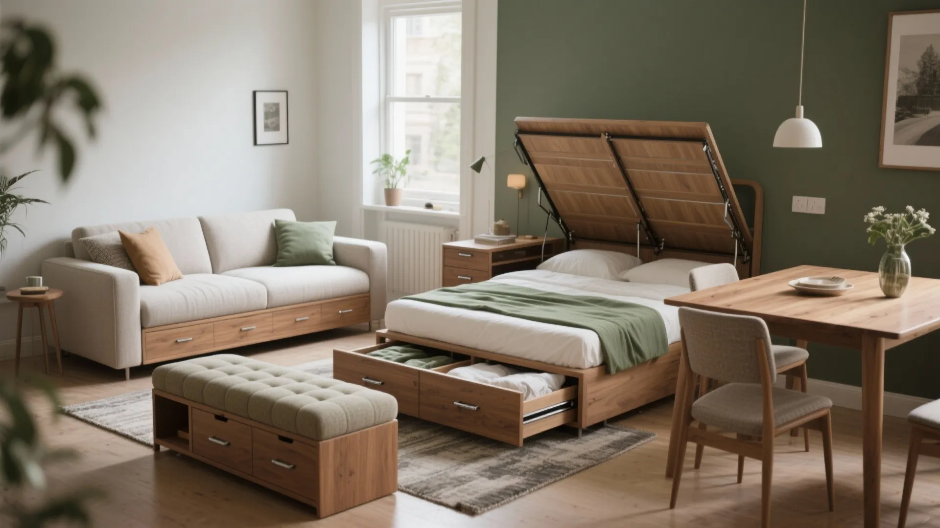 1. Multifunctional furniture that does the heavy lifting