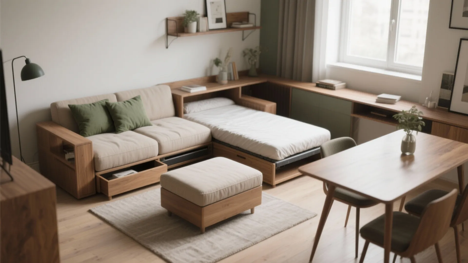 1. Choose multifunctional furniture