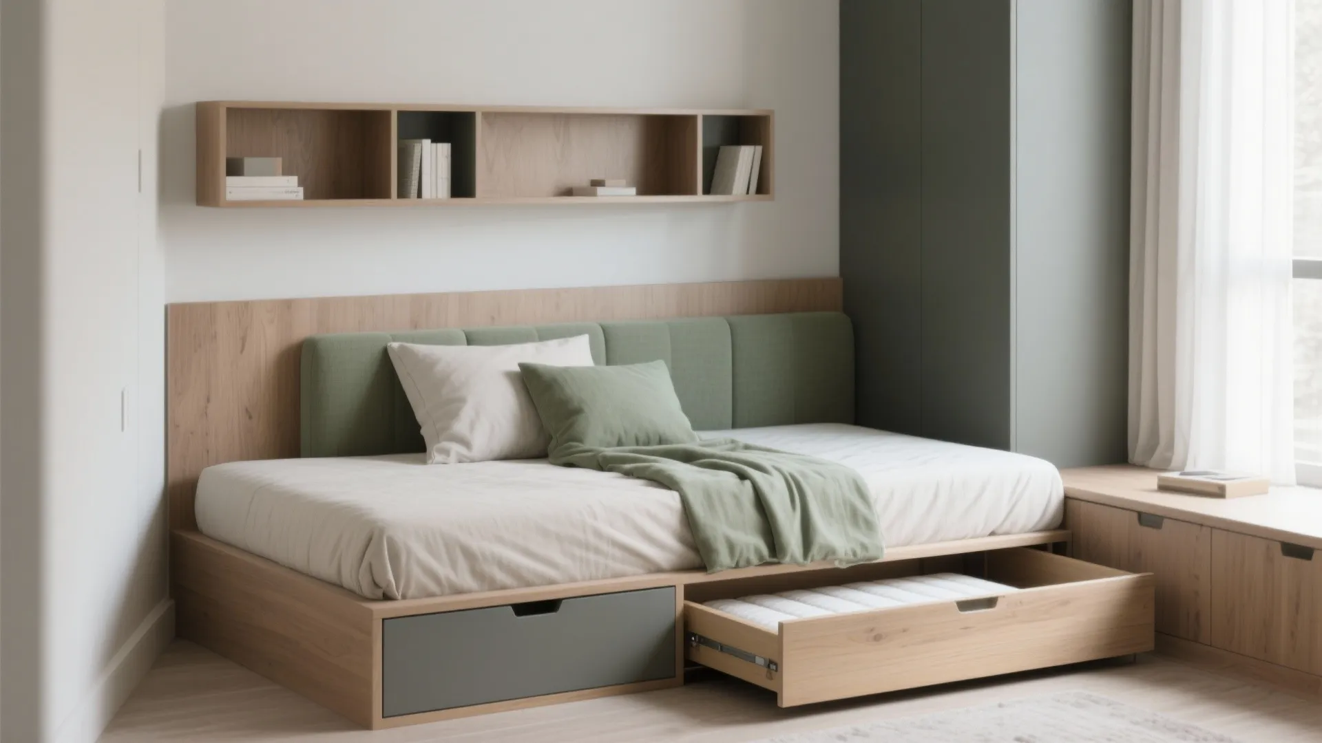 2. Use multifunctional furniture to double duty