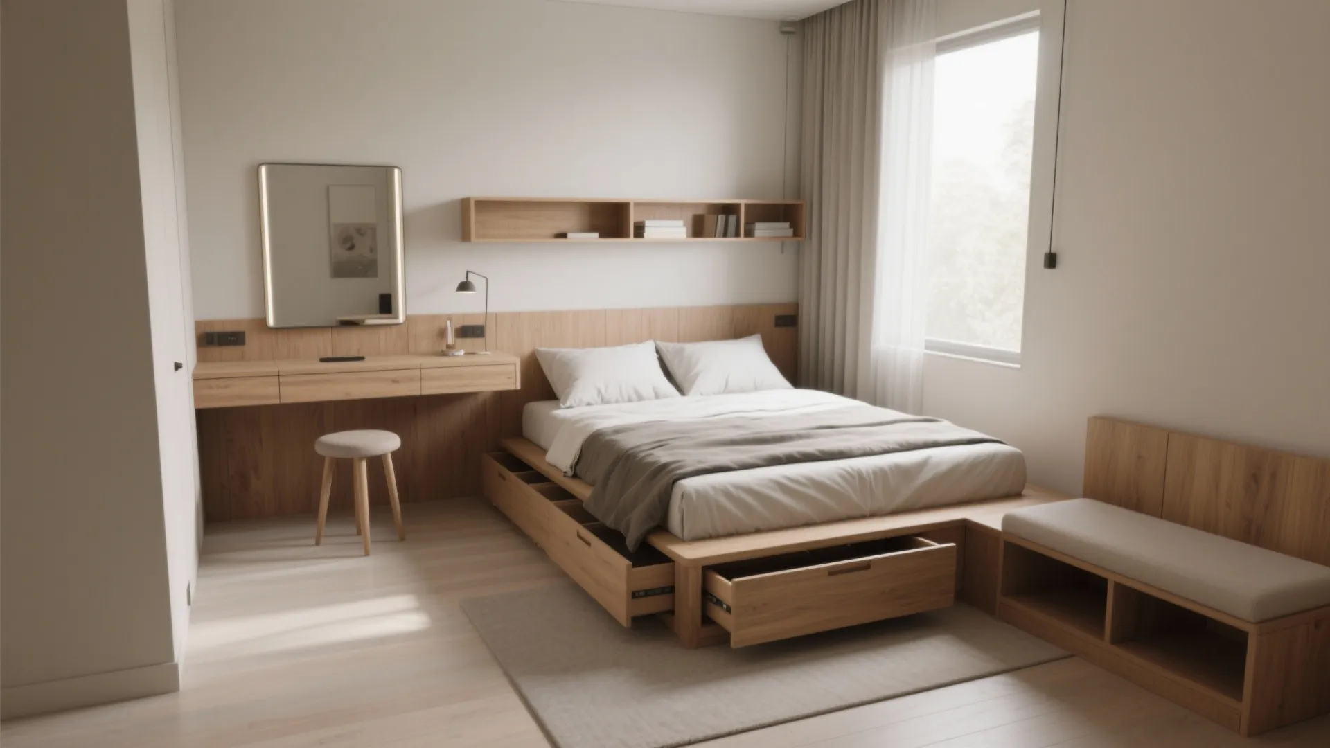 2. Choose multifunctional furniture