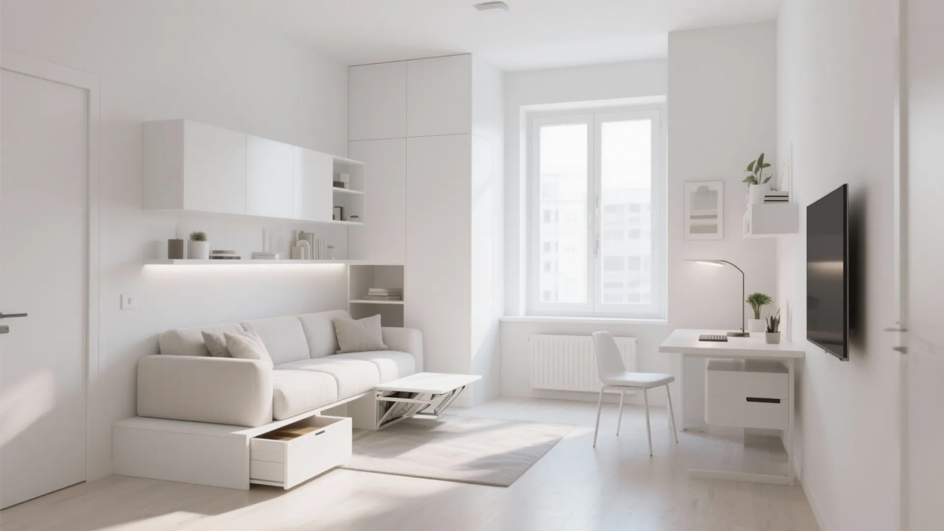 Multi-functional Furniture in Bright Interiors