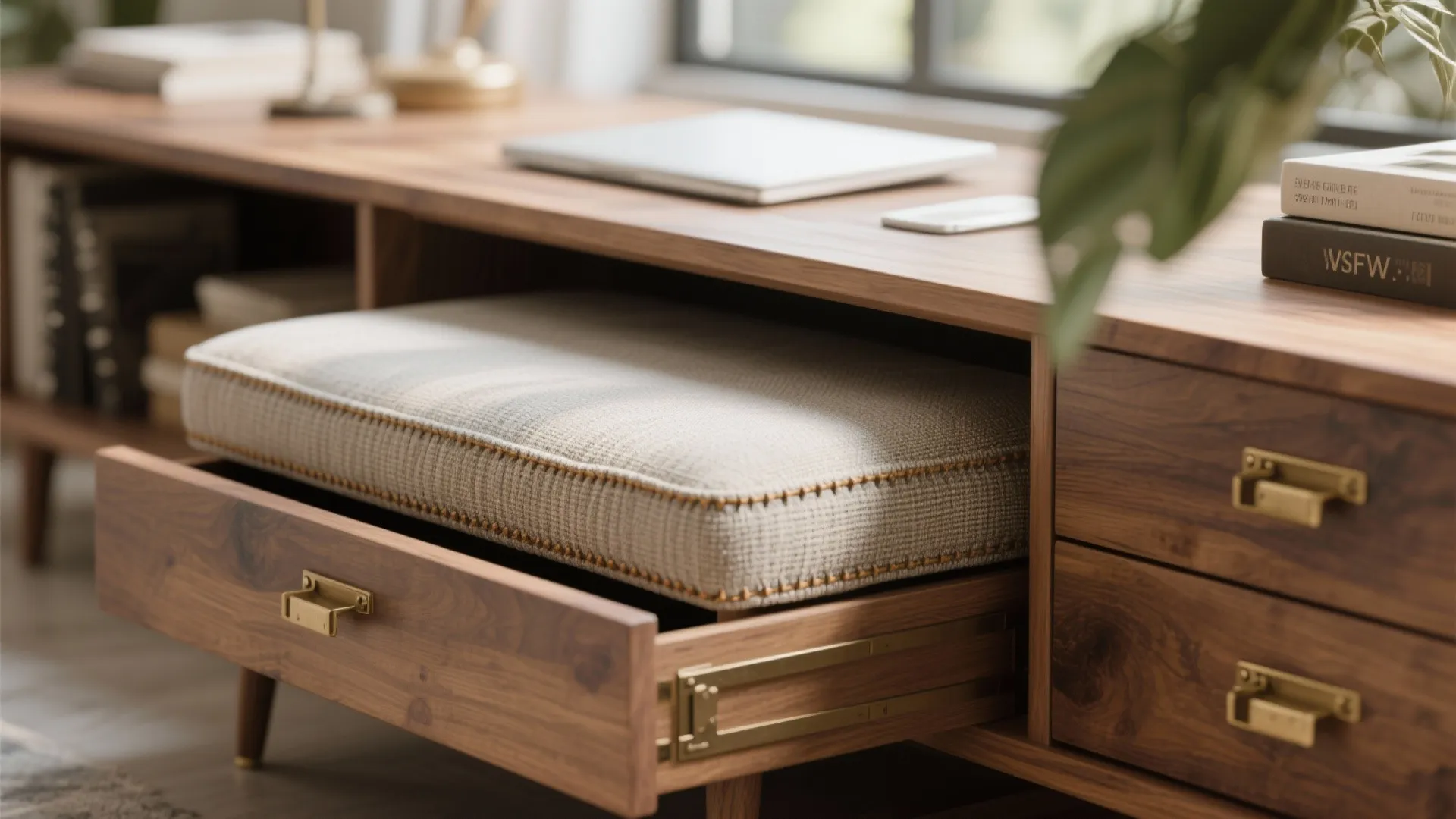 4. Choose multifunctional furniture that reads classic