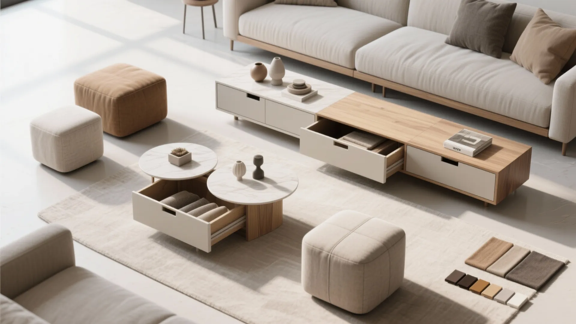 3. Use multifunctional furniture to maximize every inch