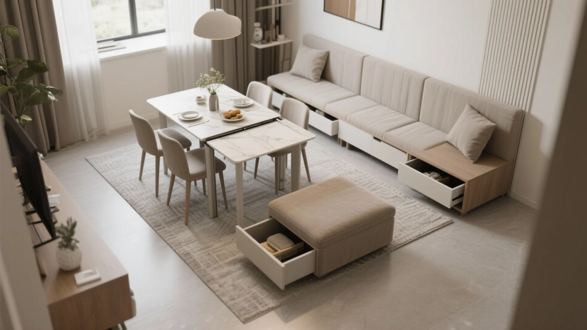 4. Choose Multifunctional Furniture