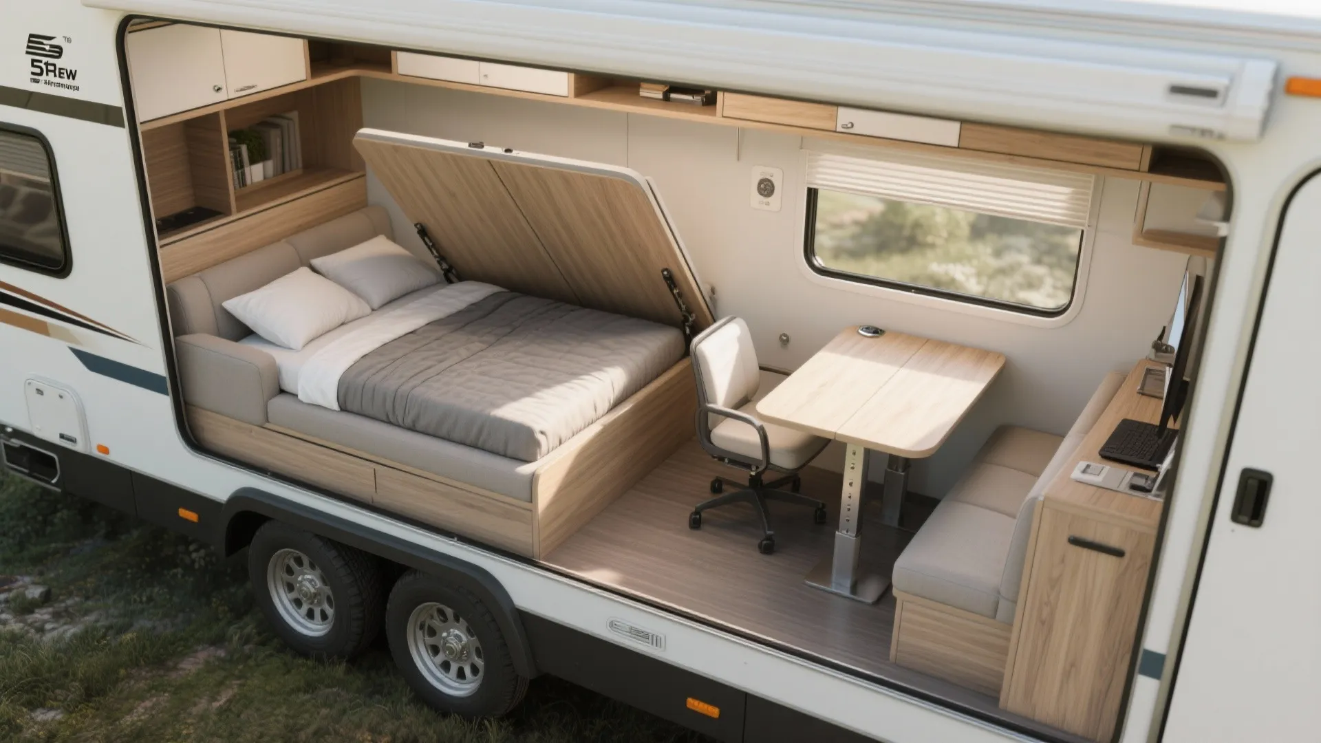 1. Built-in multifunctional furniture