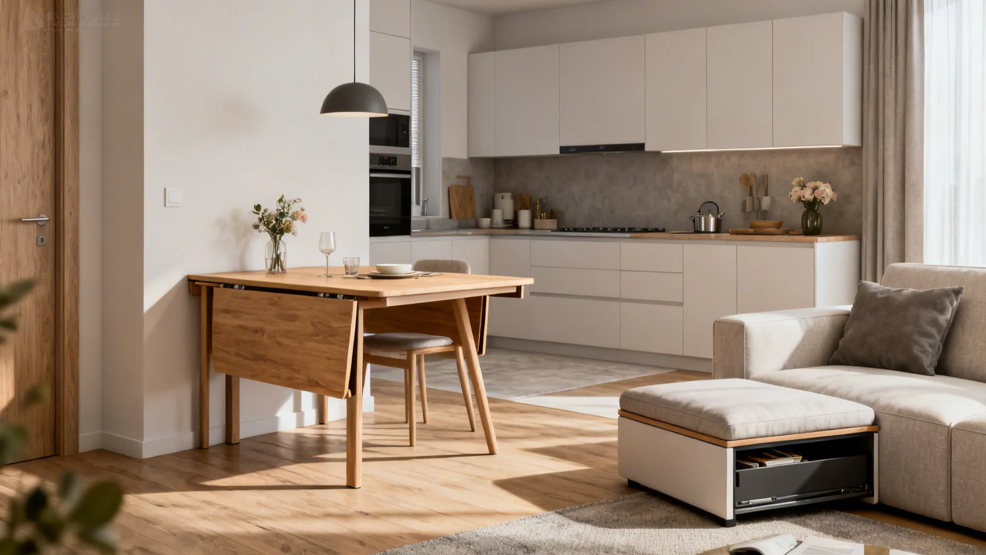 2. Use multifunctional furniture