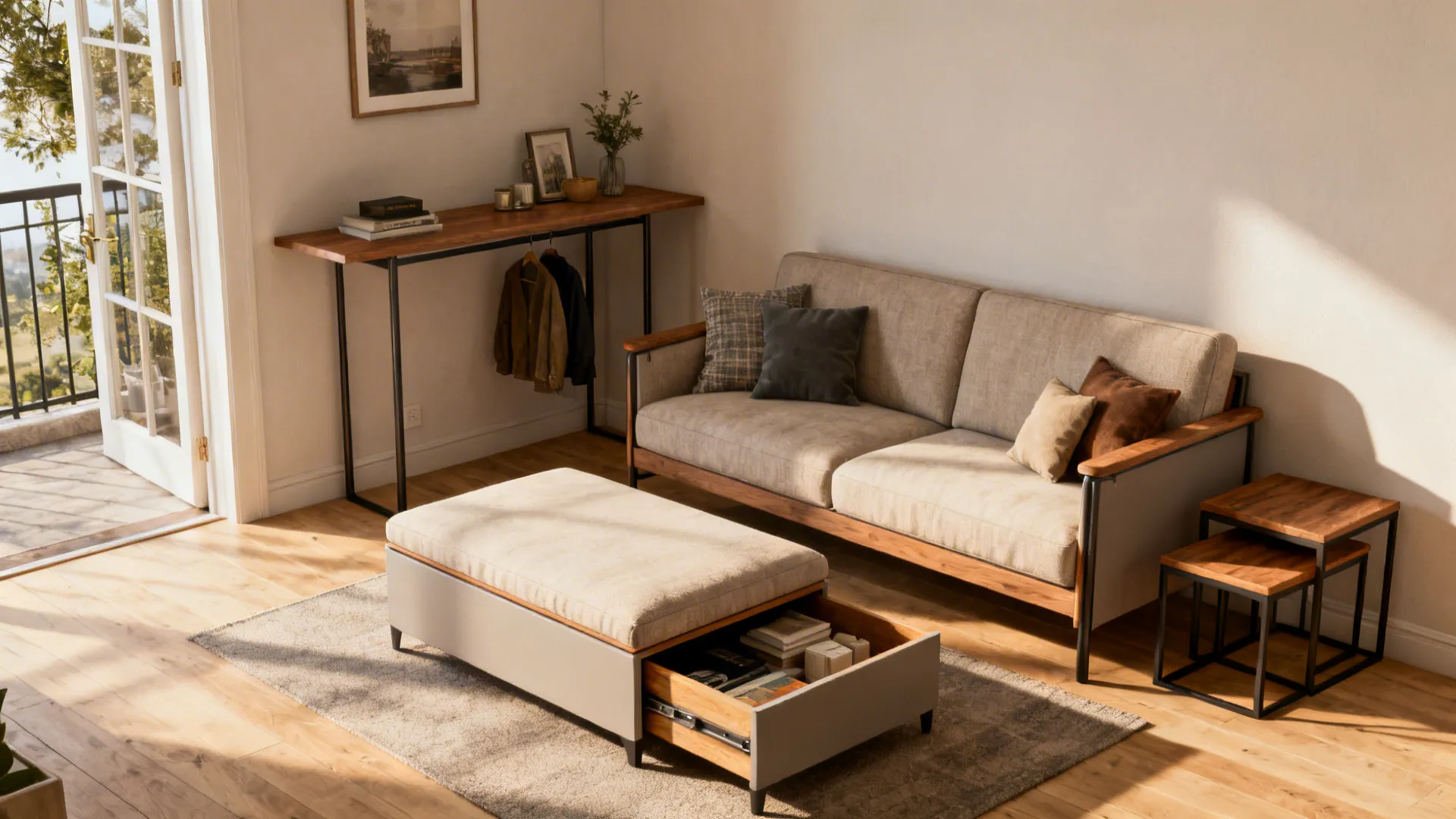 3. Use Multifunctional Furniture