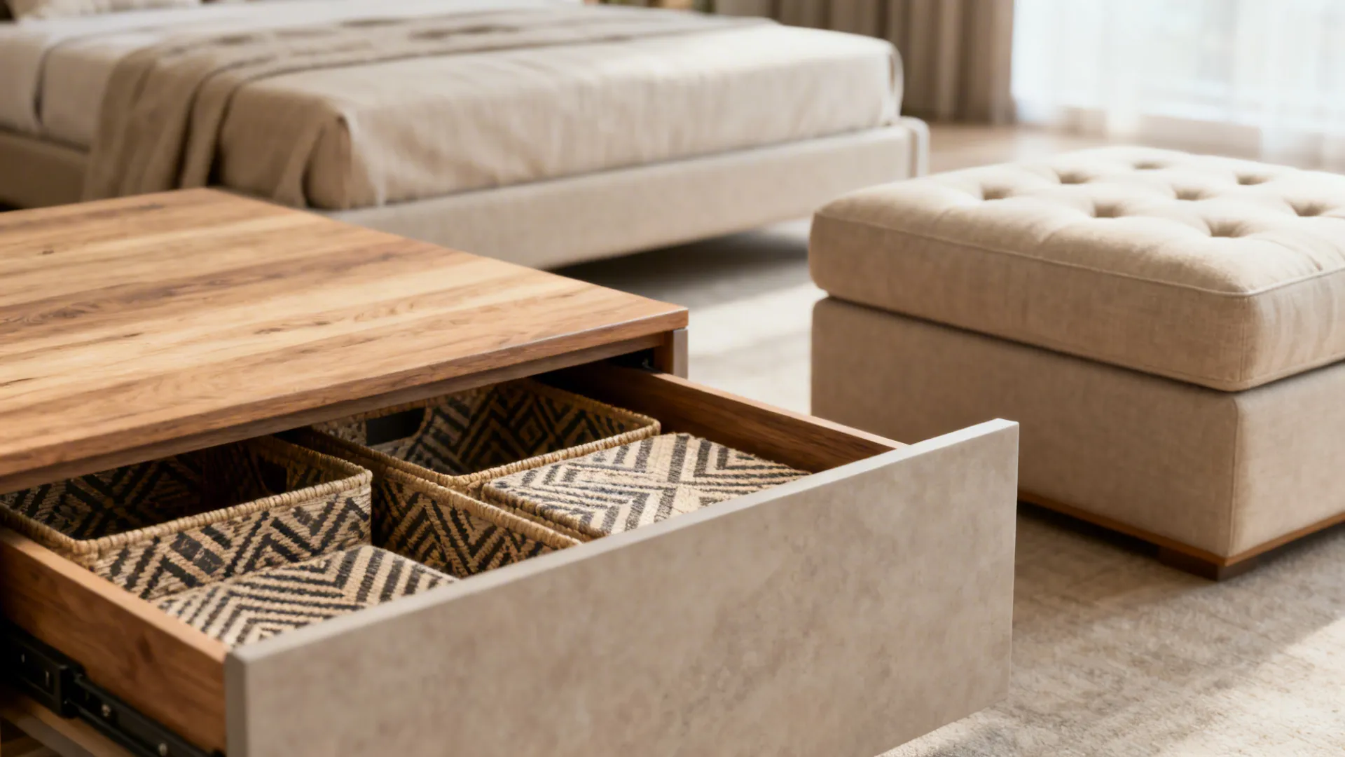 1. Choose multi-functional furniture