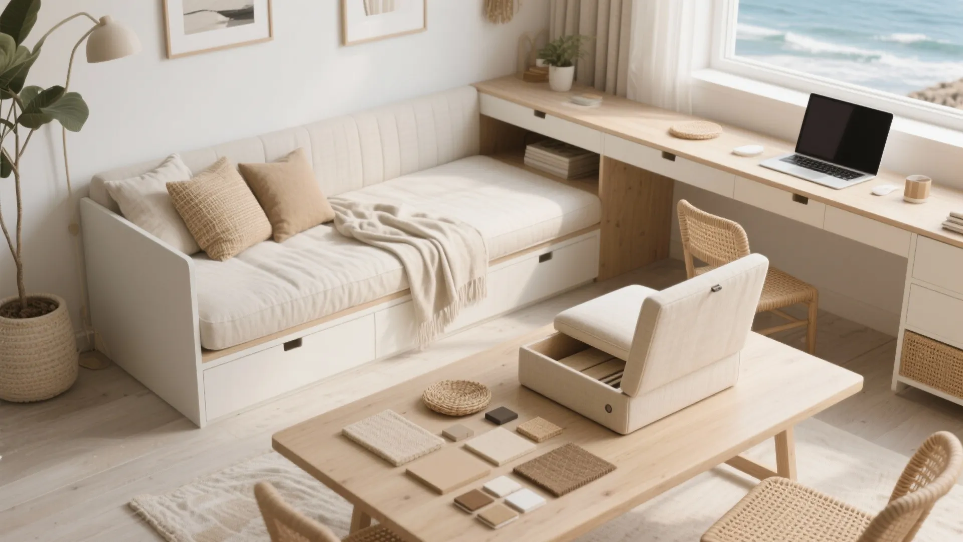 2. Prioritize multifunctional furniture