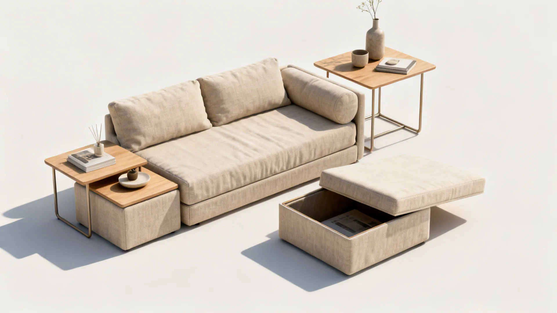2. Opt for multifunctional furniture