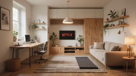 5 Living Room with Office Ideas for Small Spaces